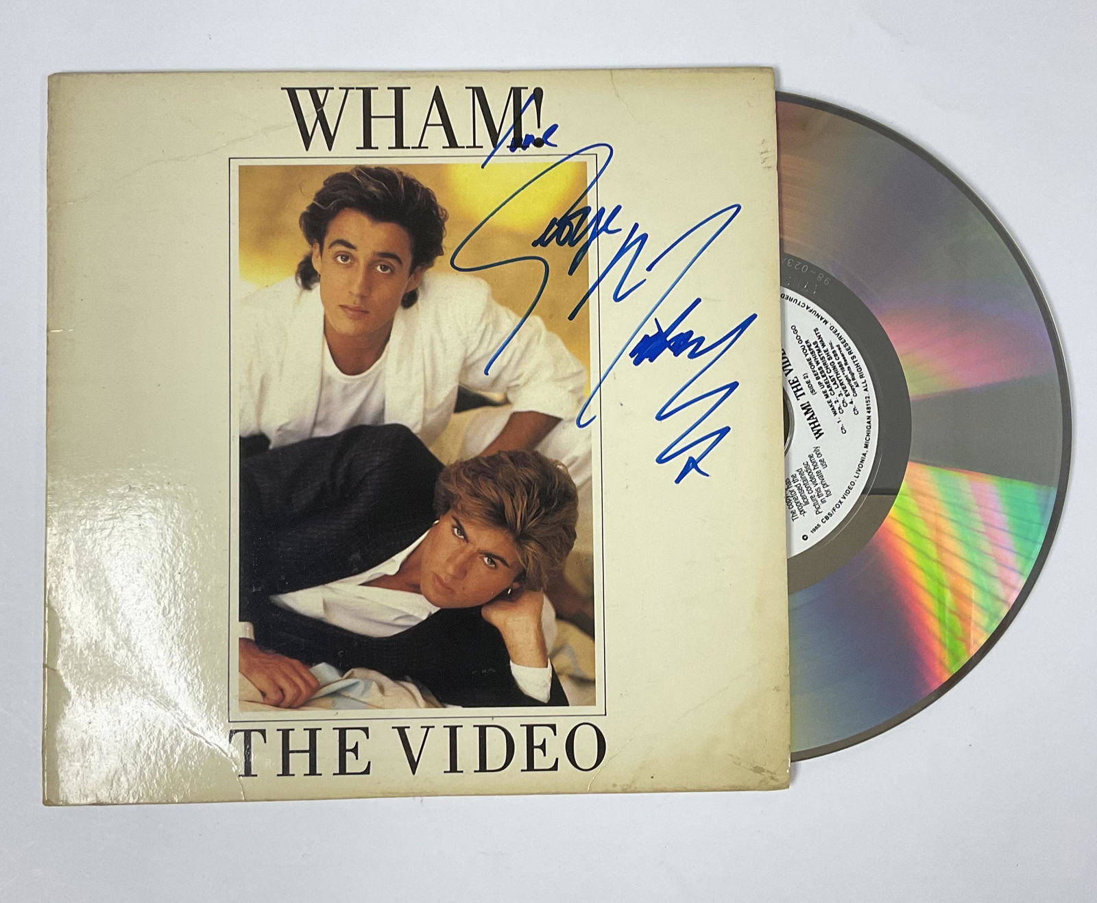 Autograph Signed WHAM Video Vinyl (1 of 1)