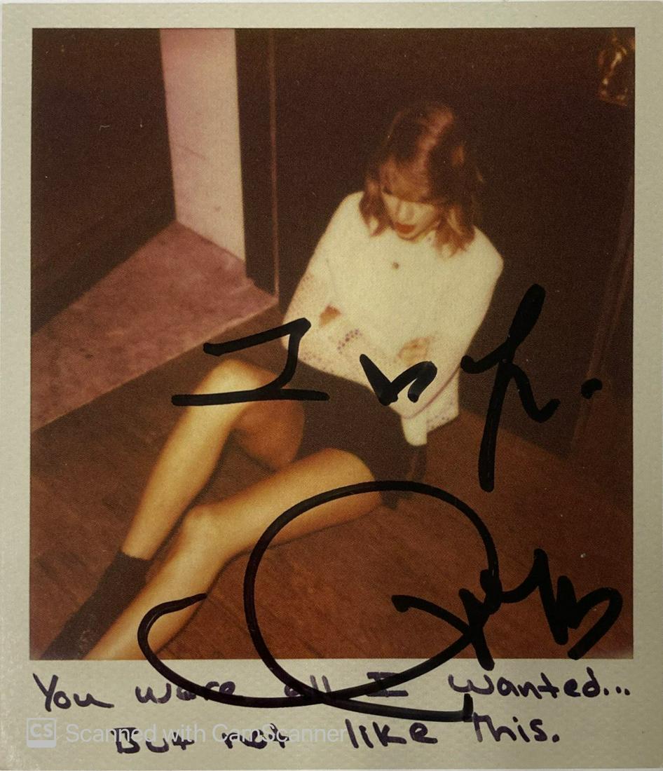 Autograph Signed Taylor Swift 1989 Photo Card (1 of 1)