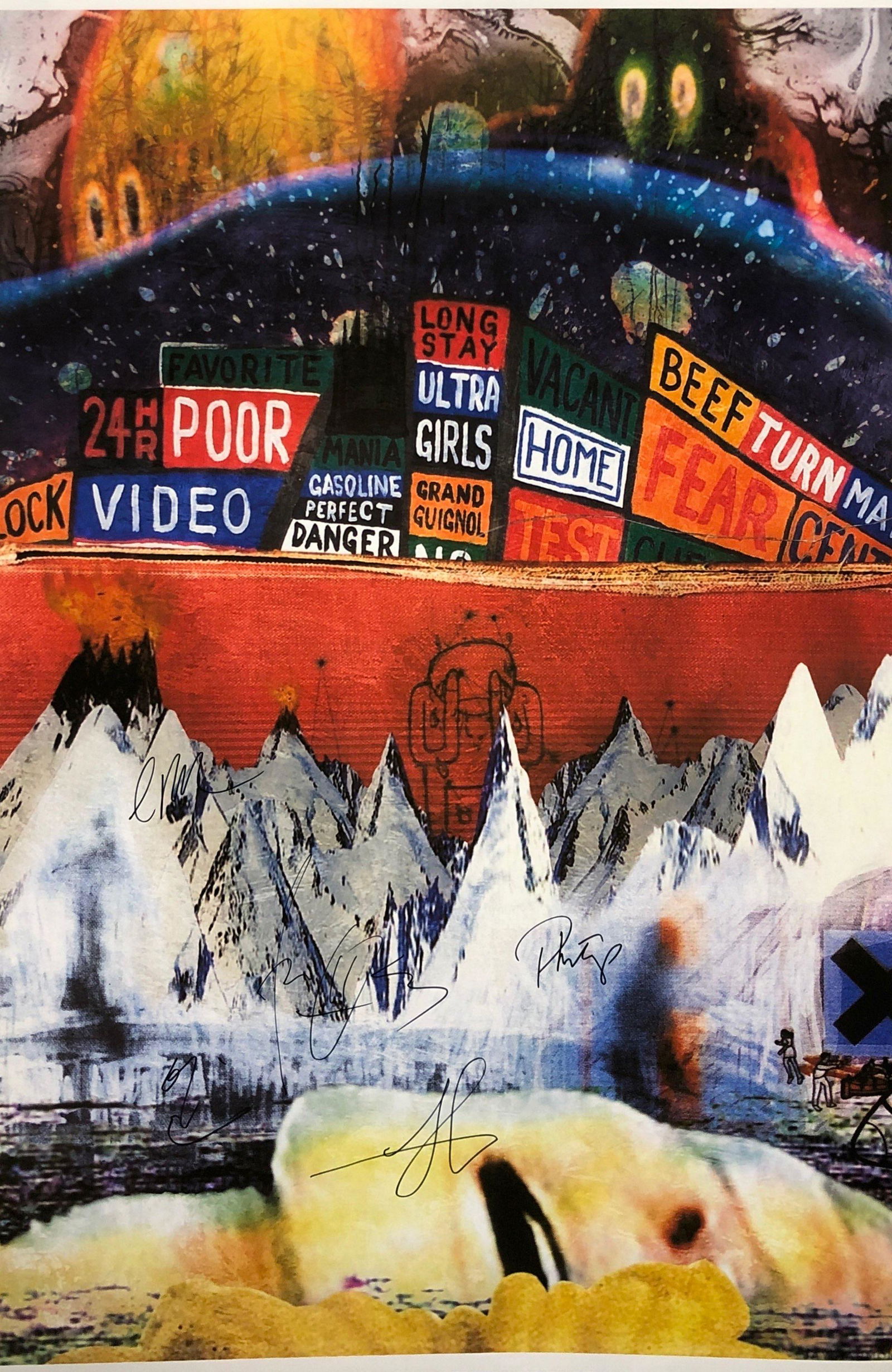 Radiohead Thom Yorke Poster Autographed (1 of 1)