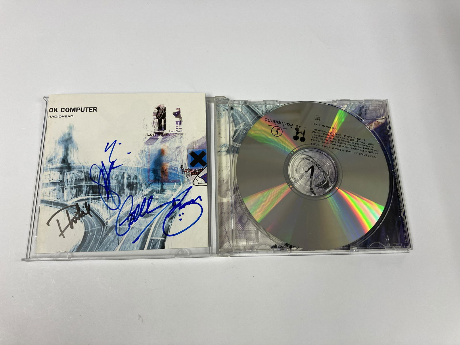 Autograph Signed Radiohead Ok Computer CD (1 of 1)