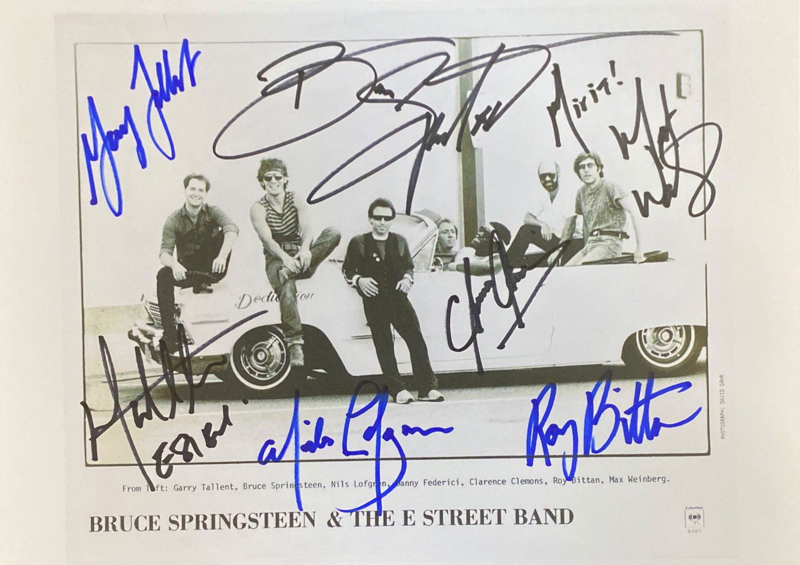 Signed Bruce & E Street Media Press Photo (1 of 1)