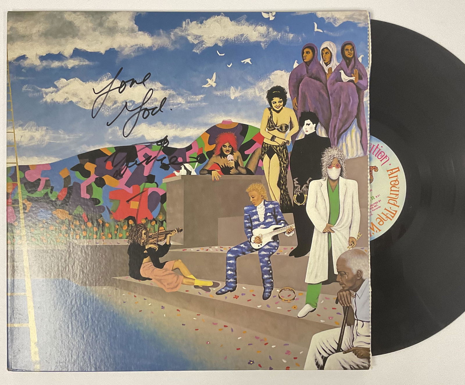 Autograph Signed Prince Around the World in Day Vinyl (1 of 1)