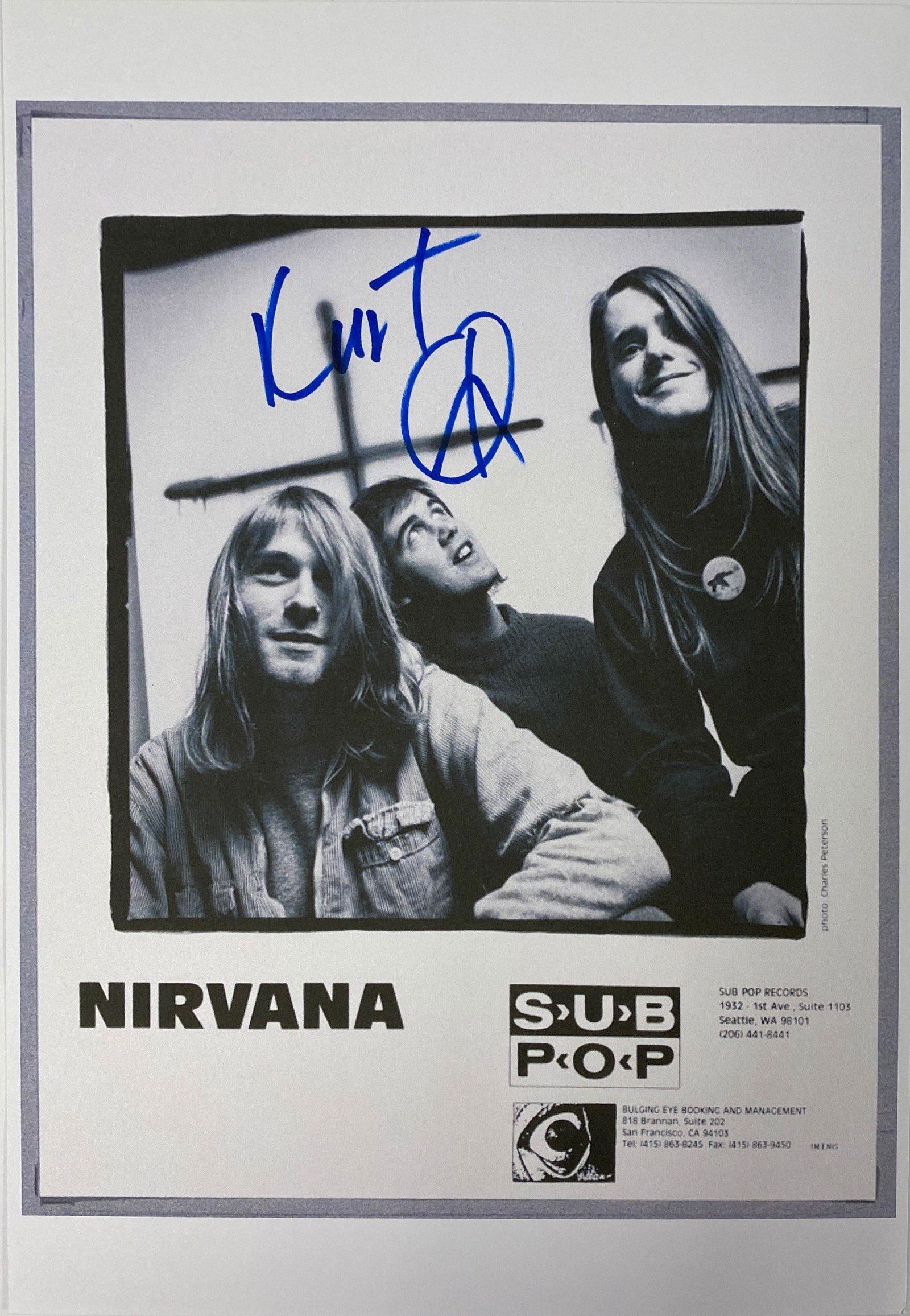 Signed Nirvana Media Press Photo (1 of 1)