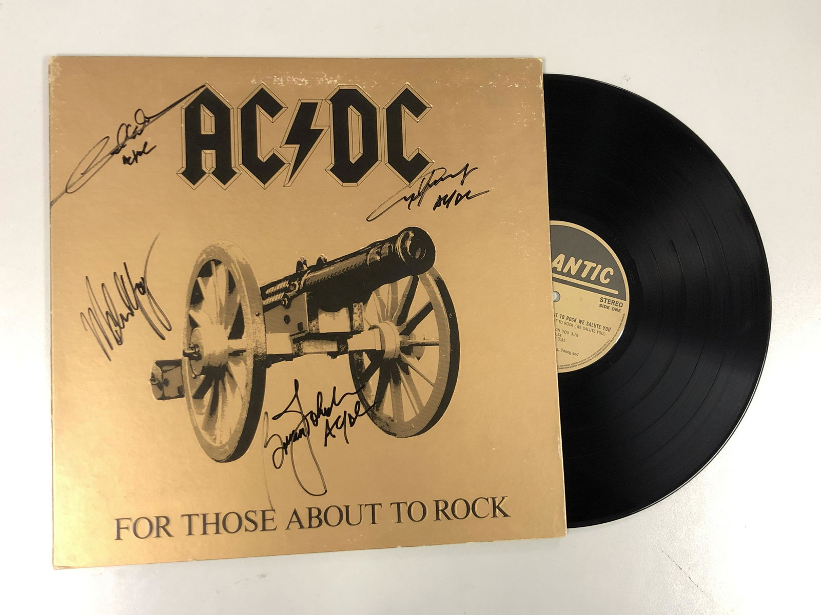 Autograph Signed ACDC About to Rock Vinyl (1 of 1)