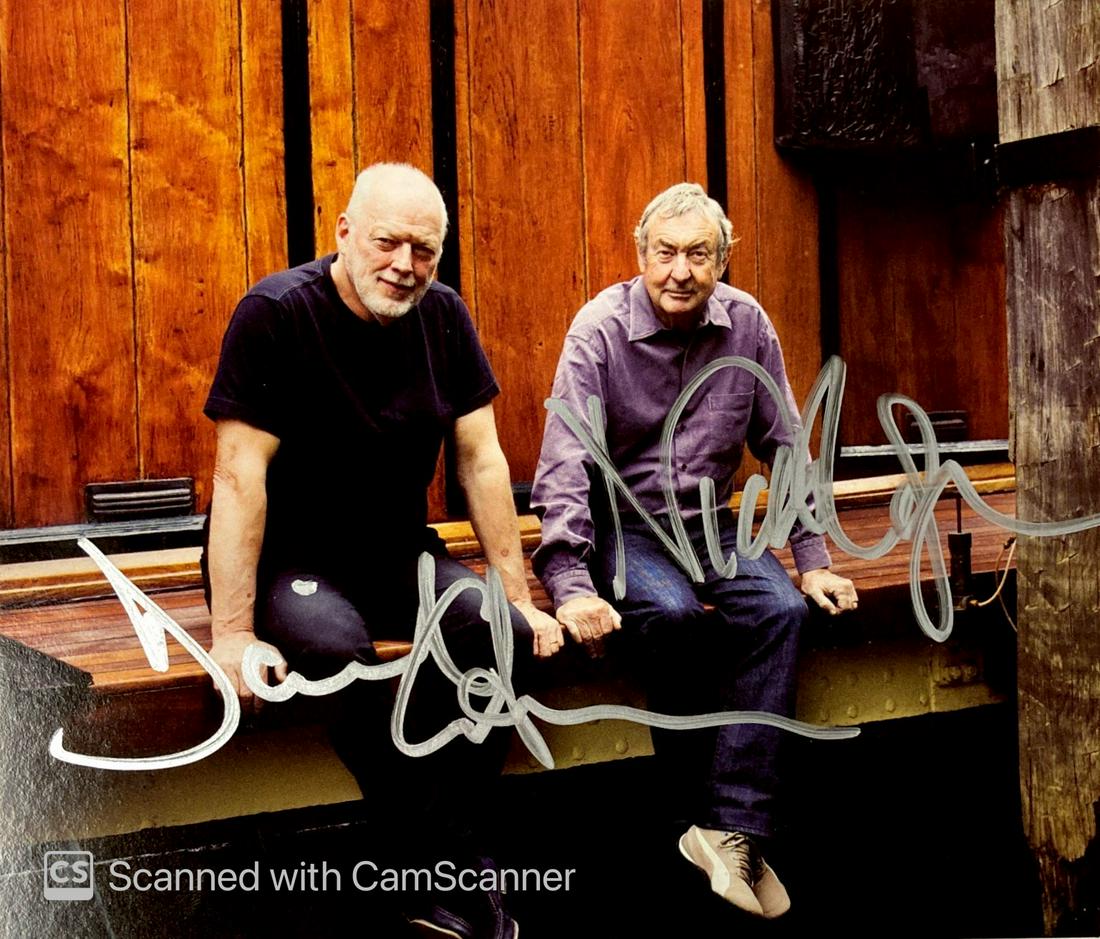 Autograph Signed Pink Floyd Postcard (1 of 1)
