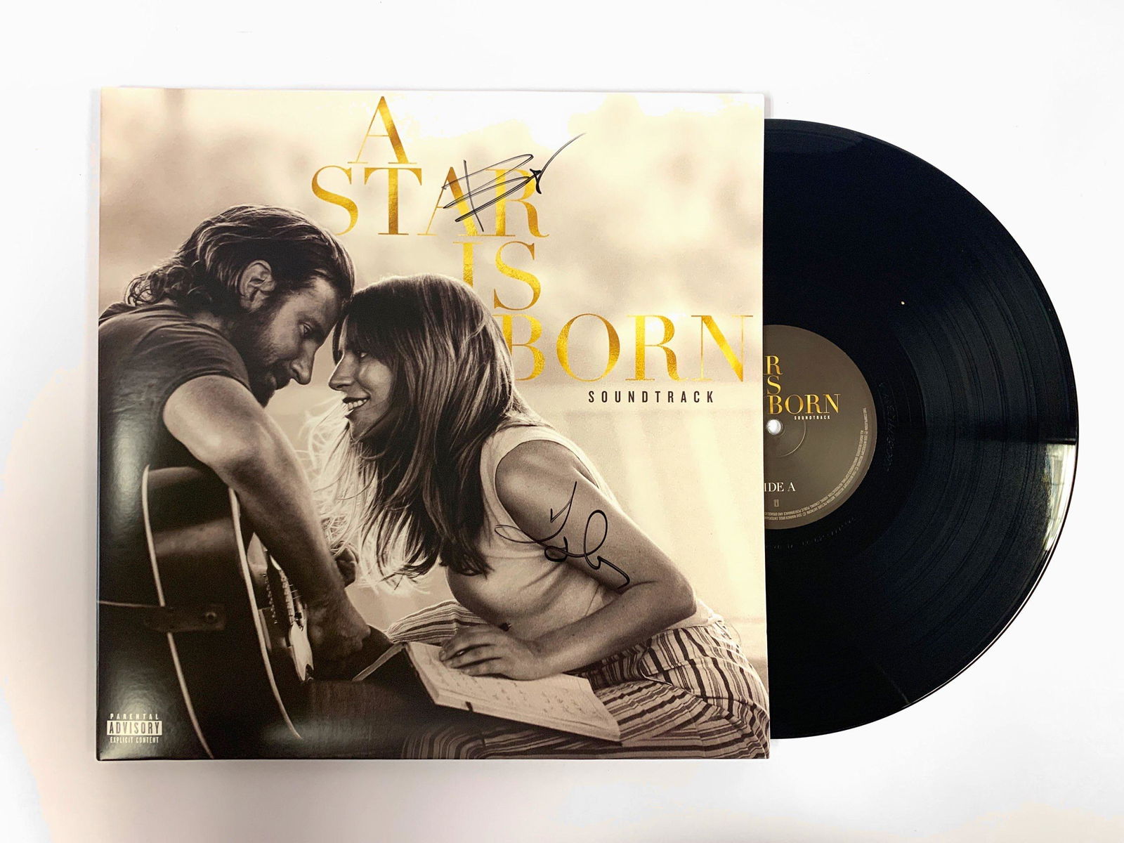 Autograph Signed A Star is Born Lady Gaga Vinyl (1 of 2)