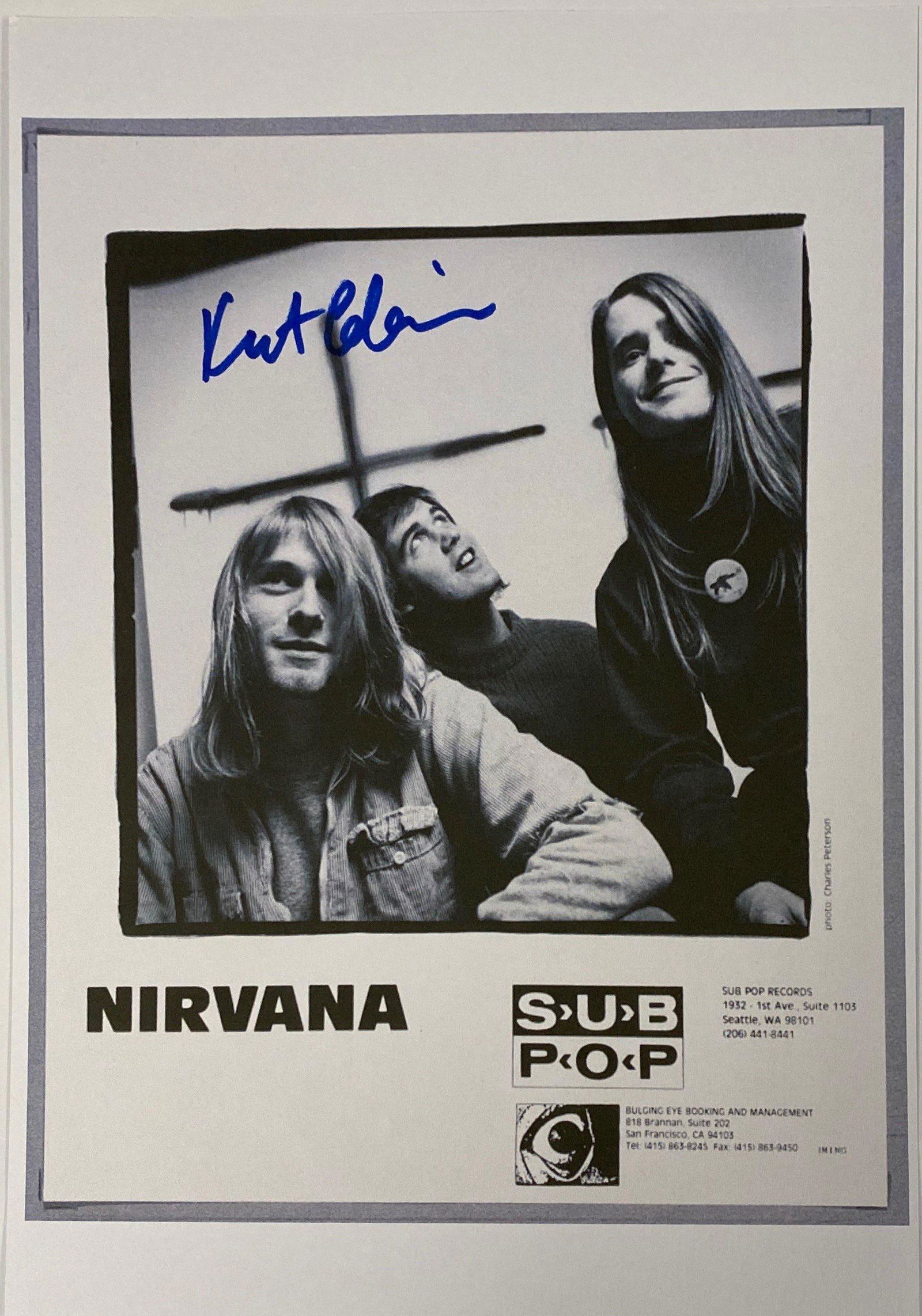 Signed Nirvana Media Press Photo (1 of 1)