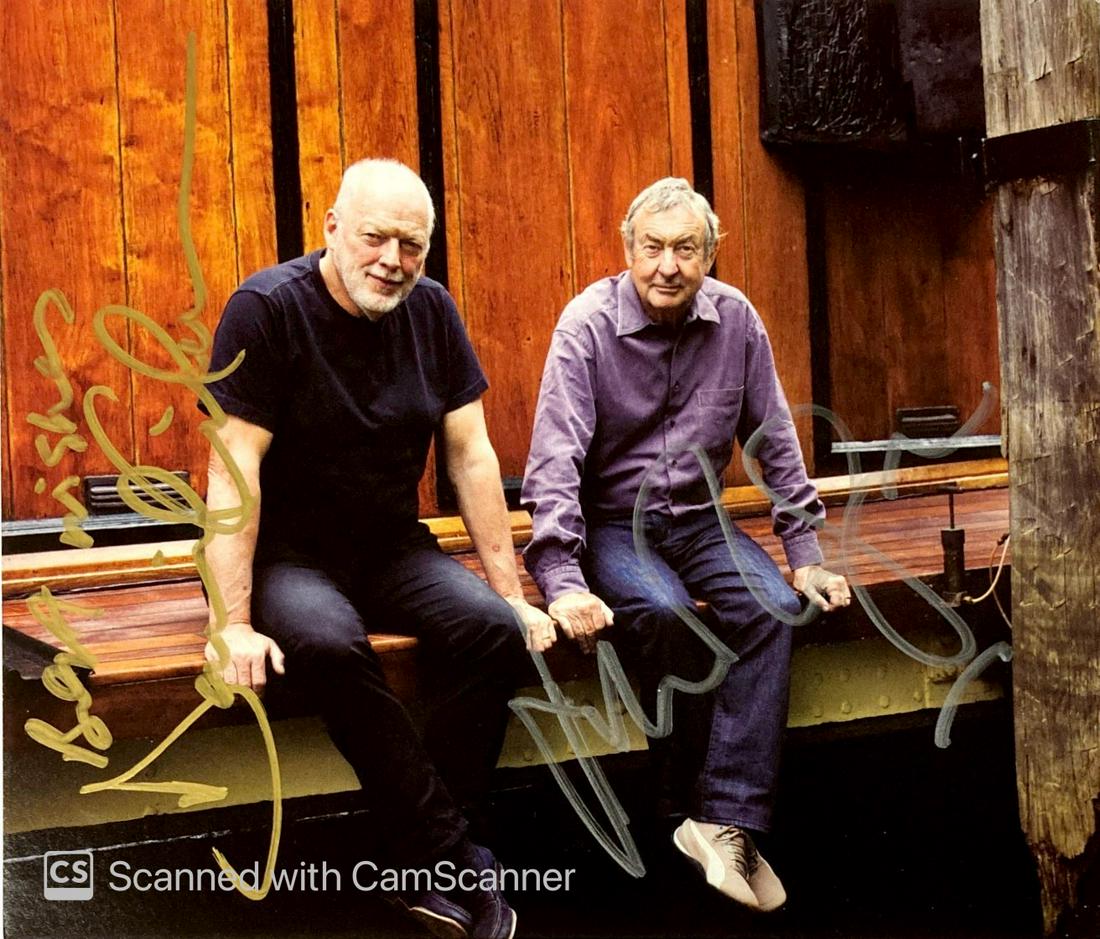 Autograph Signed Pink Floyd Postcard (1 of 1)