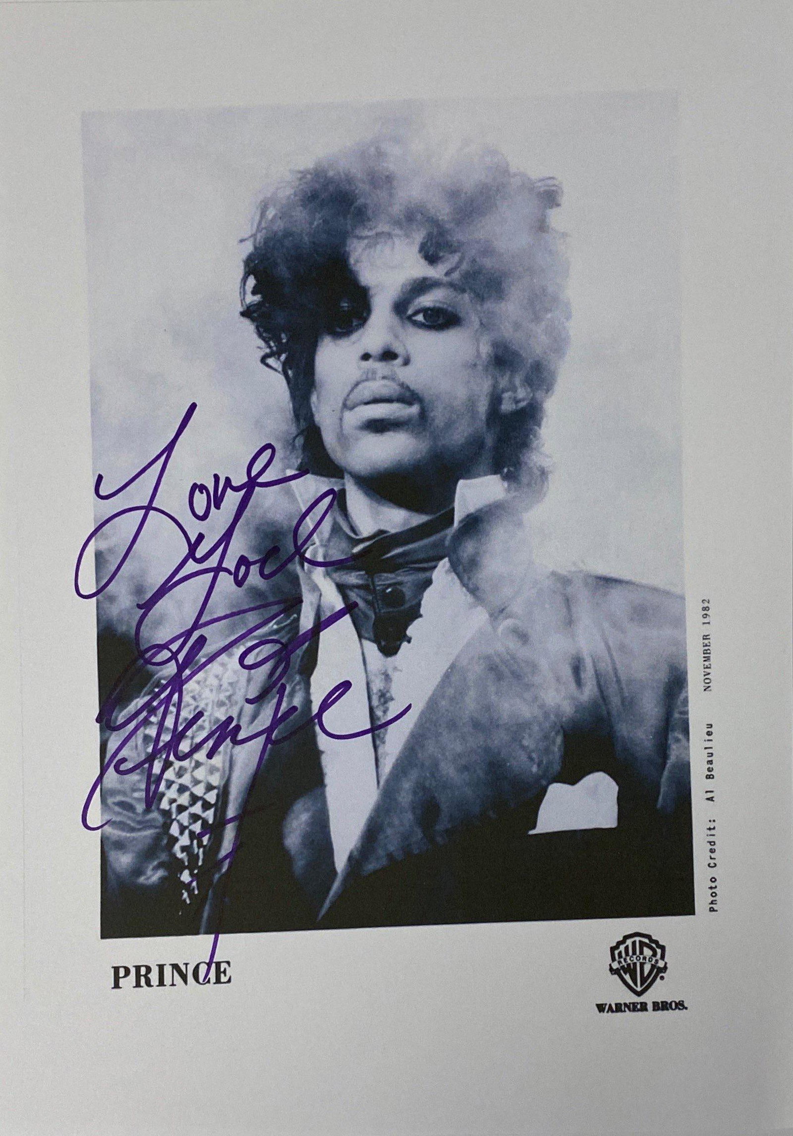 Signed Prince Media Press Photo (1 of 1)