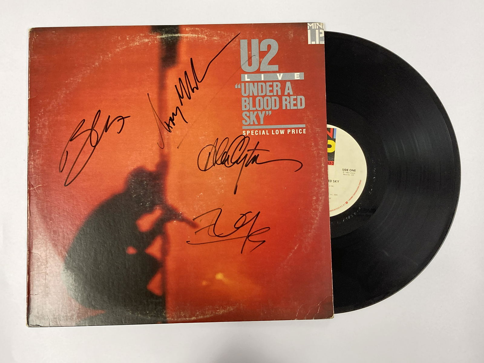 Autograph Signed U2 Blood Red SkyVinyl (1 of 1)
