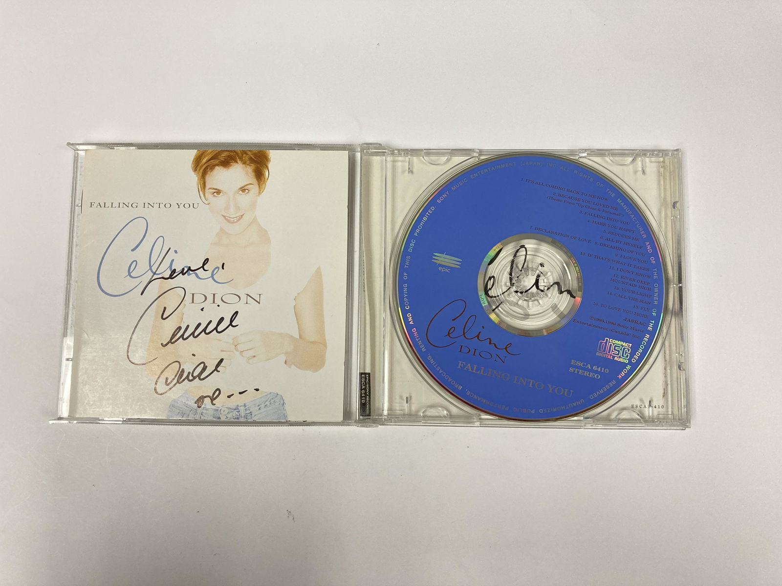 Autograph Signed Celine Dion Falling Into You CD (1 of 1)