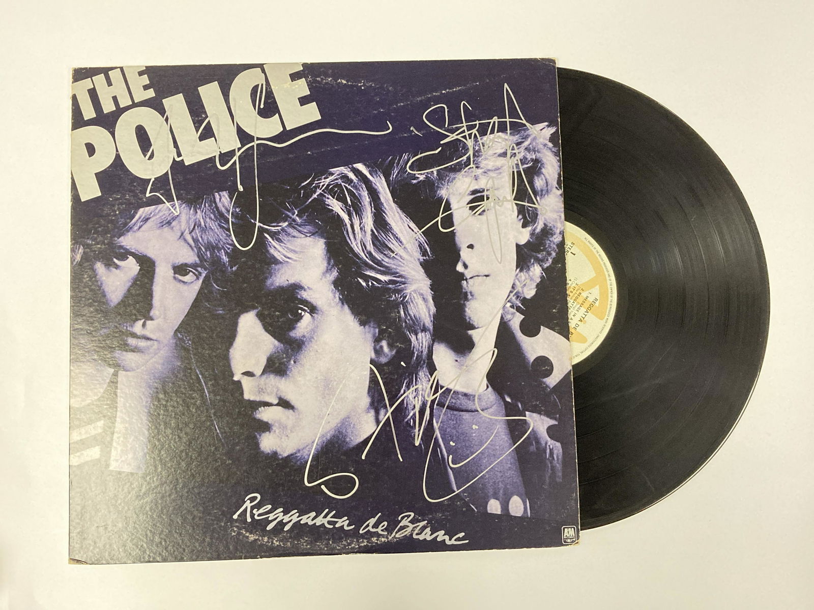 Autograph Signed Police De Blanc Vinyl (1 of 1)