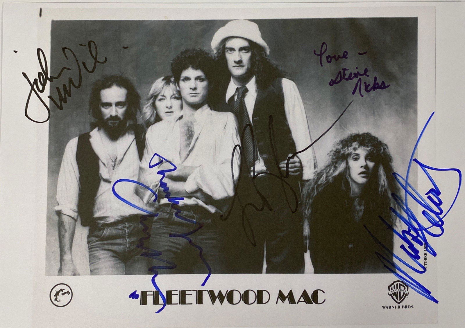 Signed Fleetwood Mac Media Press Photo (1 of 1)