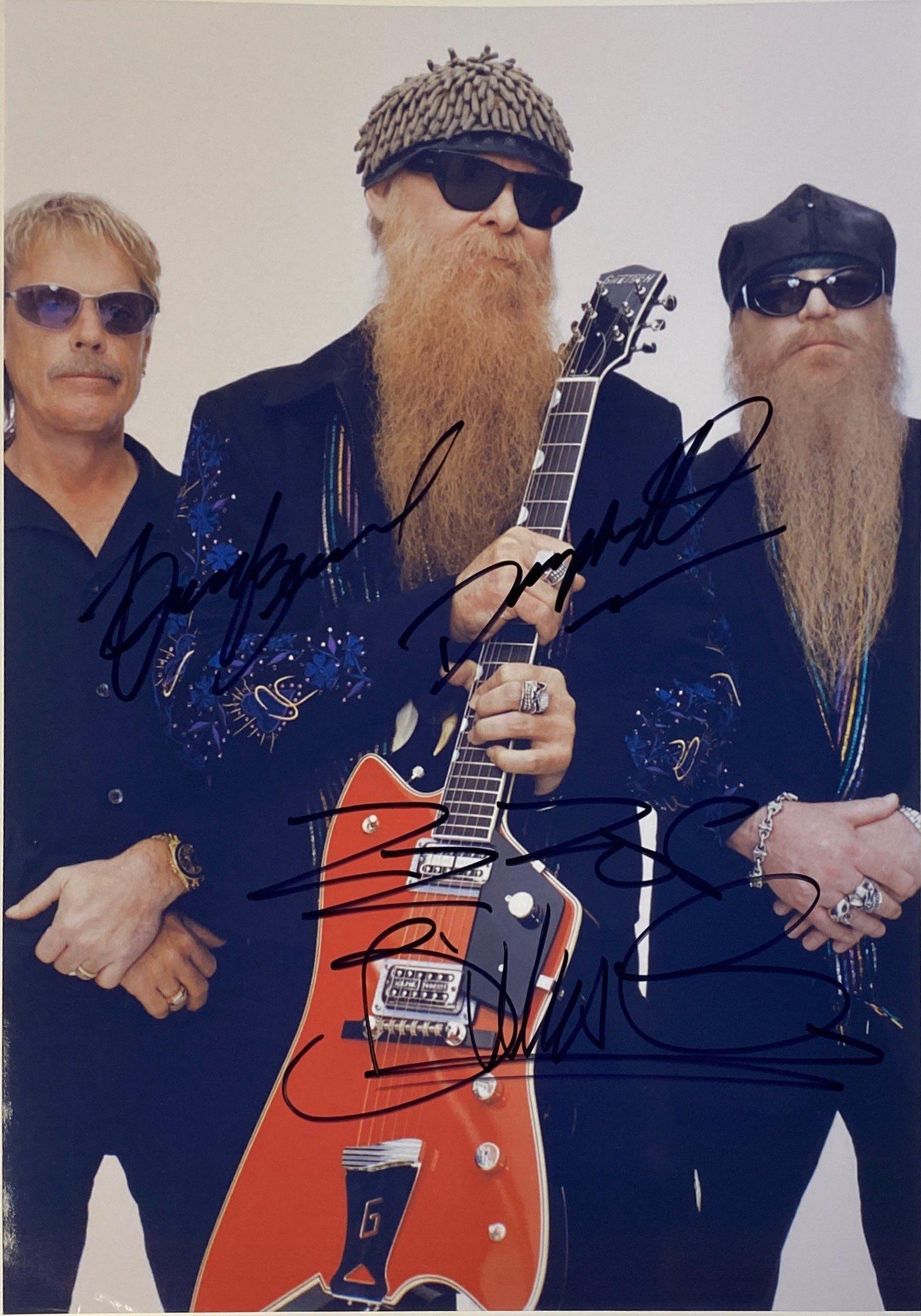 Autograph Signed ZZ Top Photo (1 of 1)