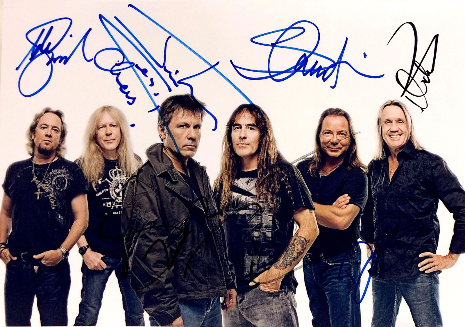 Autograph Signed iron Maiden Photo (1 of 1)