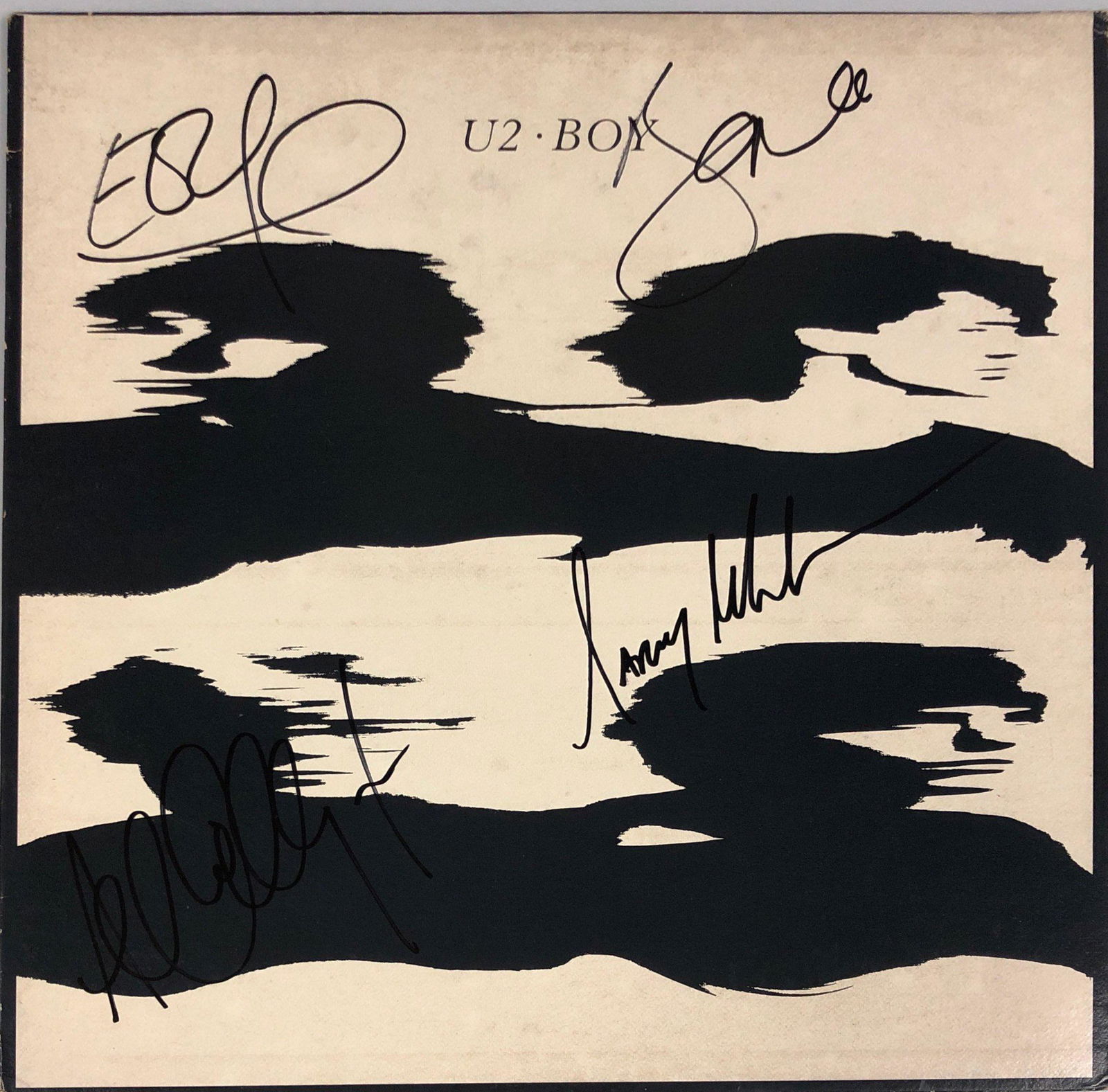 Edge Bono Autograph Signed U2 Boy Vinyl (1 of 1)