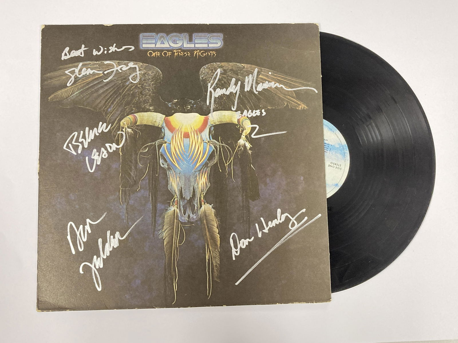 Autograph Signed Eagles One of Those Nights Vinyl (1 of 1)
