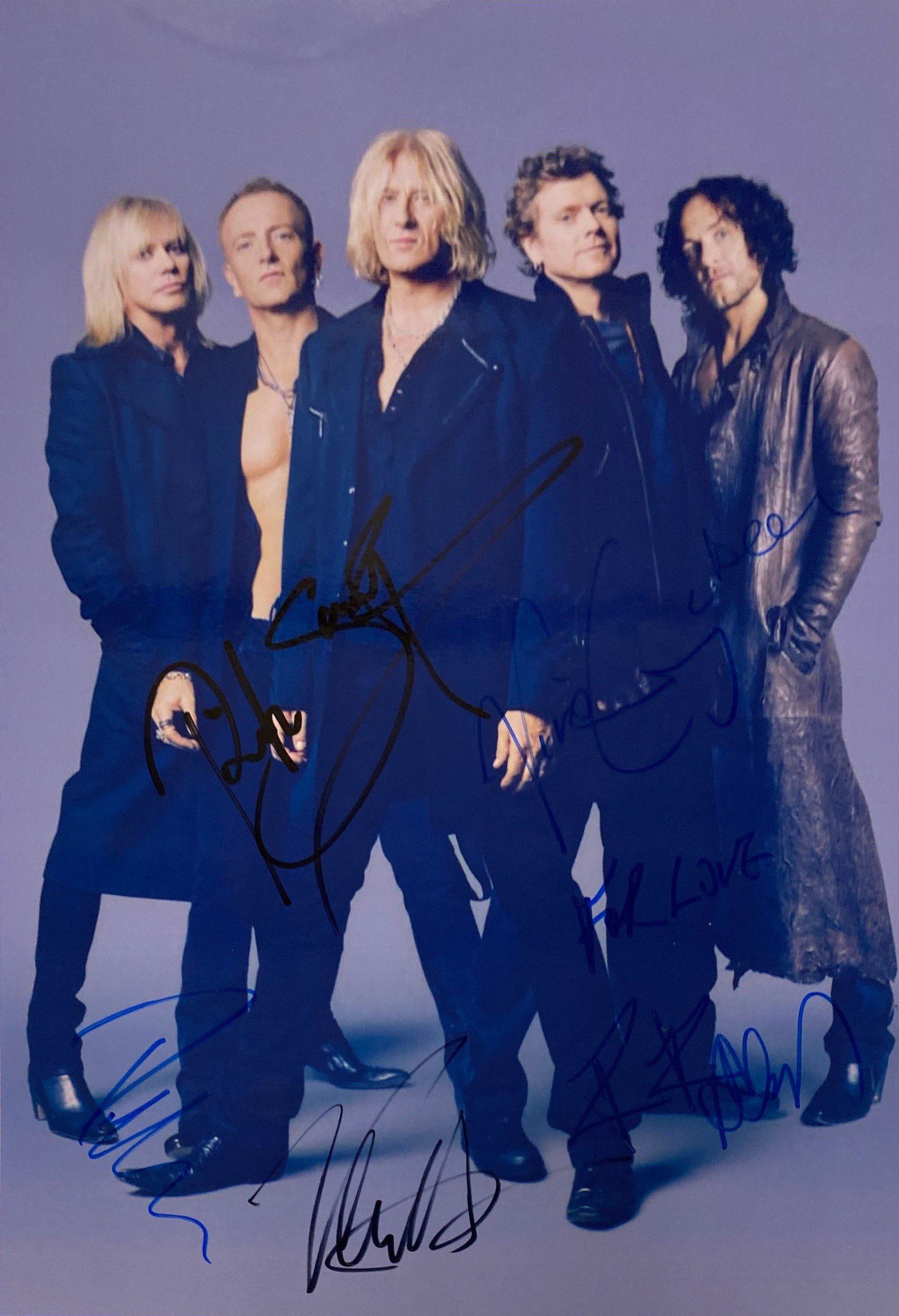 Autograph Signed Def Leppard Photo (1 of 1)