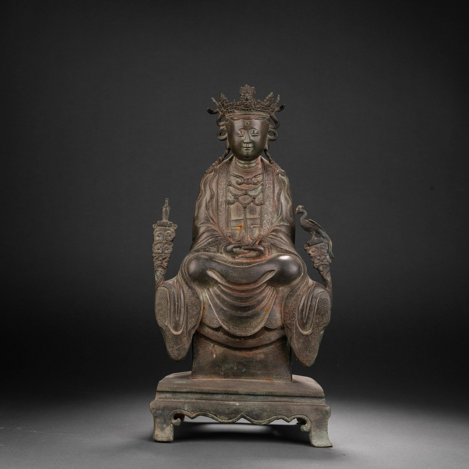 Ming Dynasty bronze statue of Bodhisattva (1 of 10)