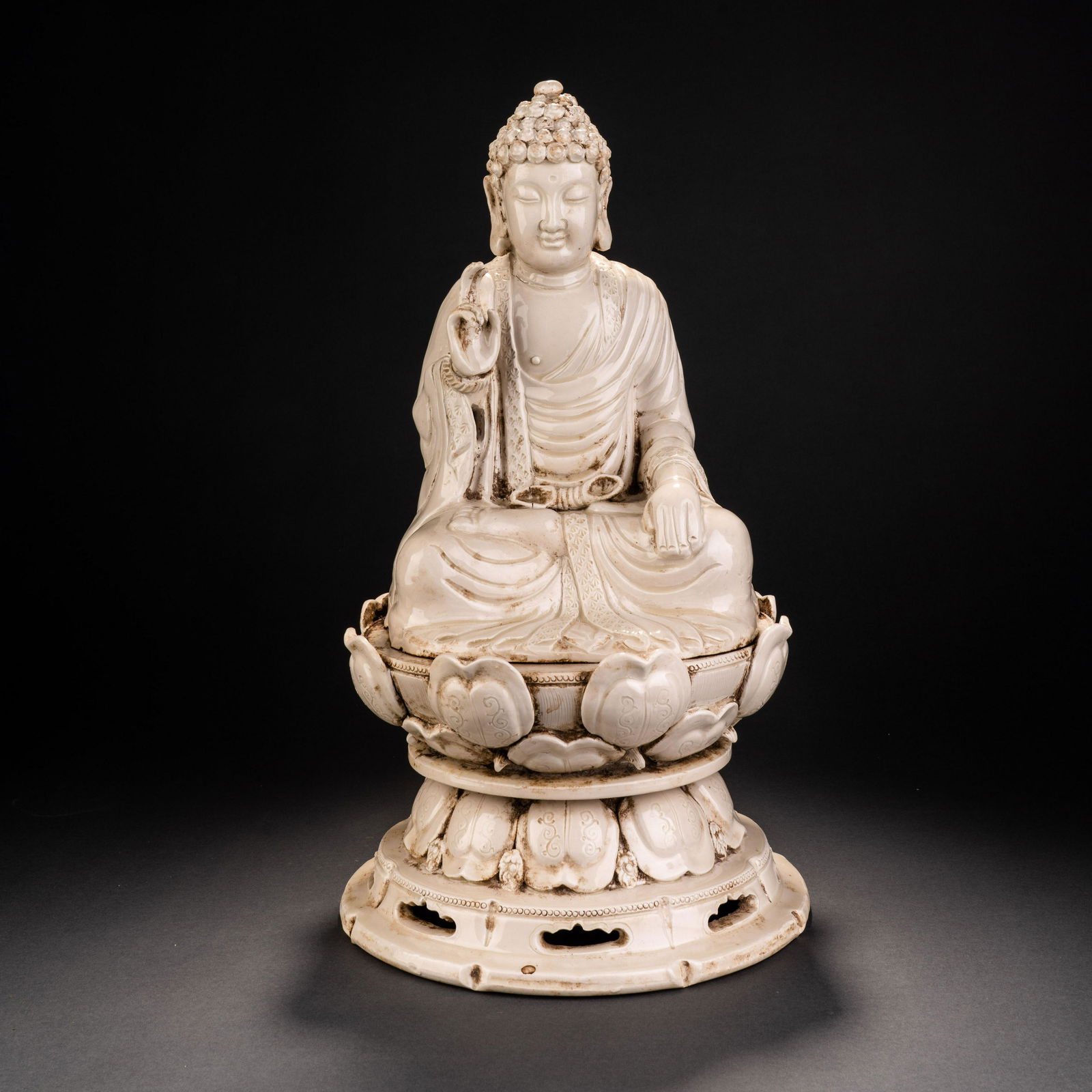 Song Dynasty Dingyao Sakyamuni Buddha Seated Statue (1 of 10)