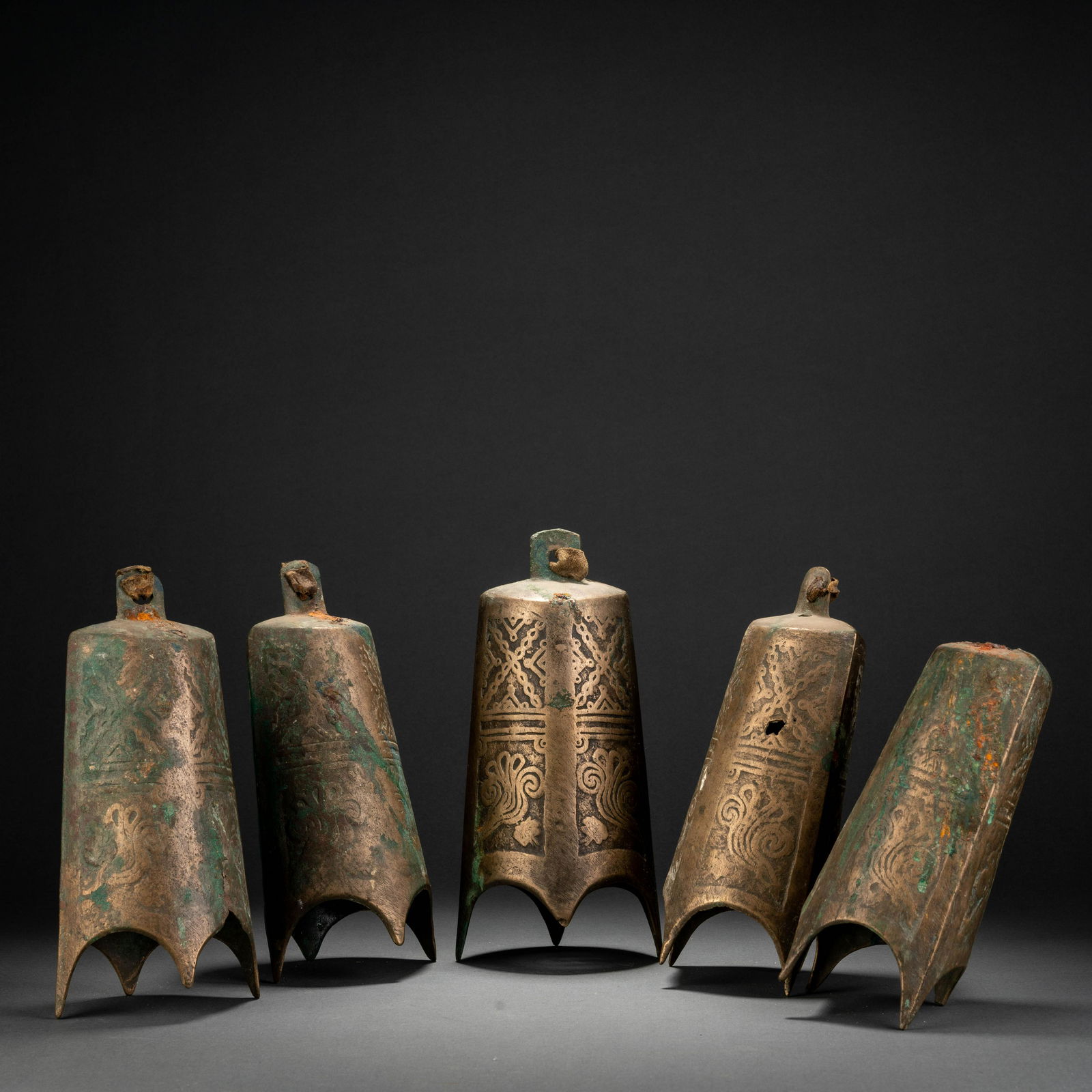 A group of bronze bells in Liao Dynasty (1 of 9)