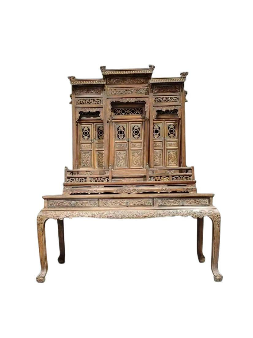 Qing Dynasty Huanghuali Buddhist niche (1 of 9)