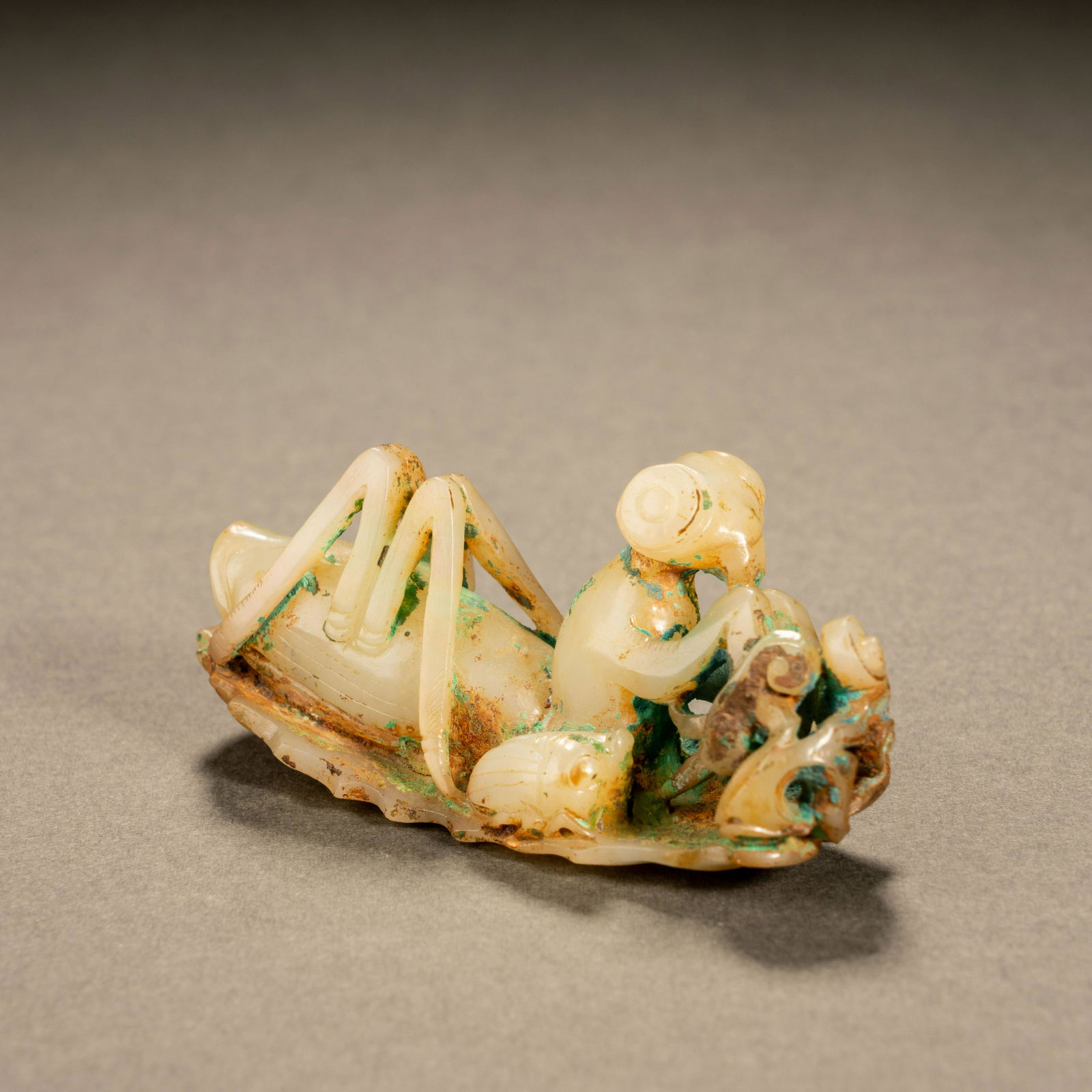 Han Dynasty Hetian Jade Mantis (1 of 7)