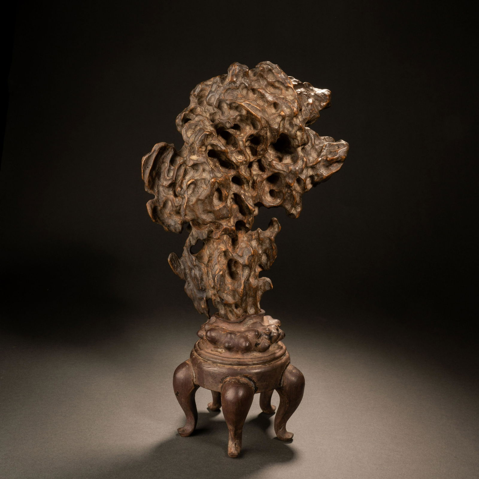 Qing Dynasty Agarwood Hill Ornament (1 of 8)