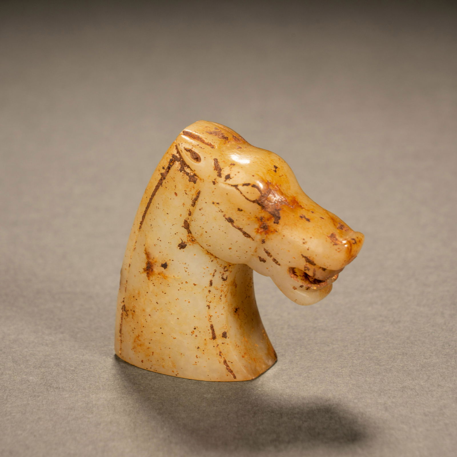 Han Dynasty Hetian Jade Horse Head (1 of 7)