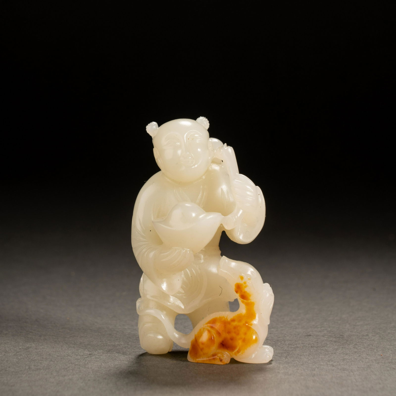 Qing Dynasty Hetian Jade Boy (1 of 6)