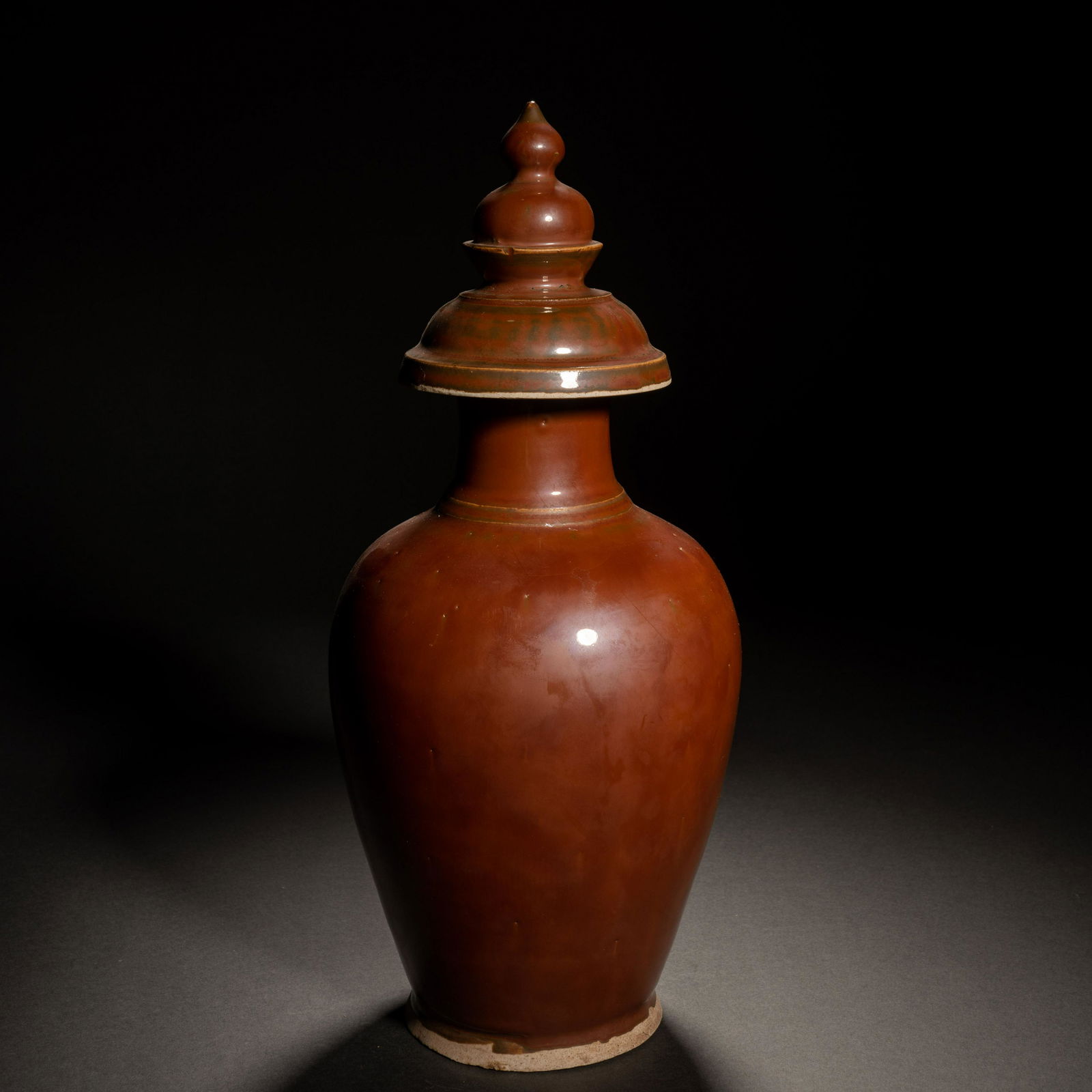 Song Dynasty Dingyao Sauce Glazed Plum Vase (1 of 7)