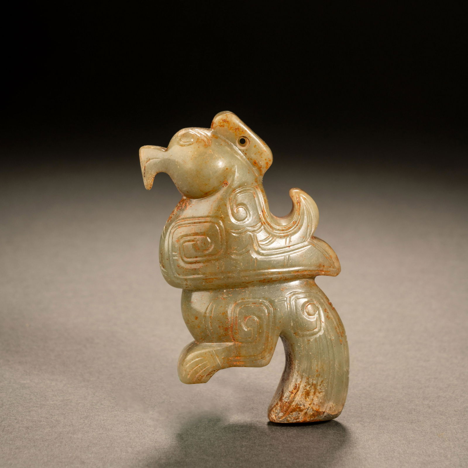 Western Zhou Hetian Jade Beast (1 of 6)