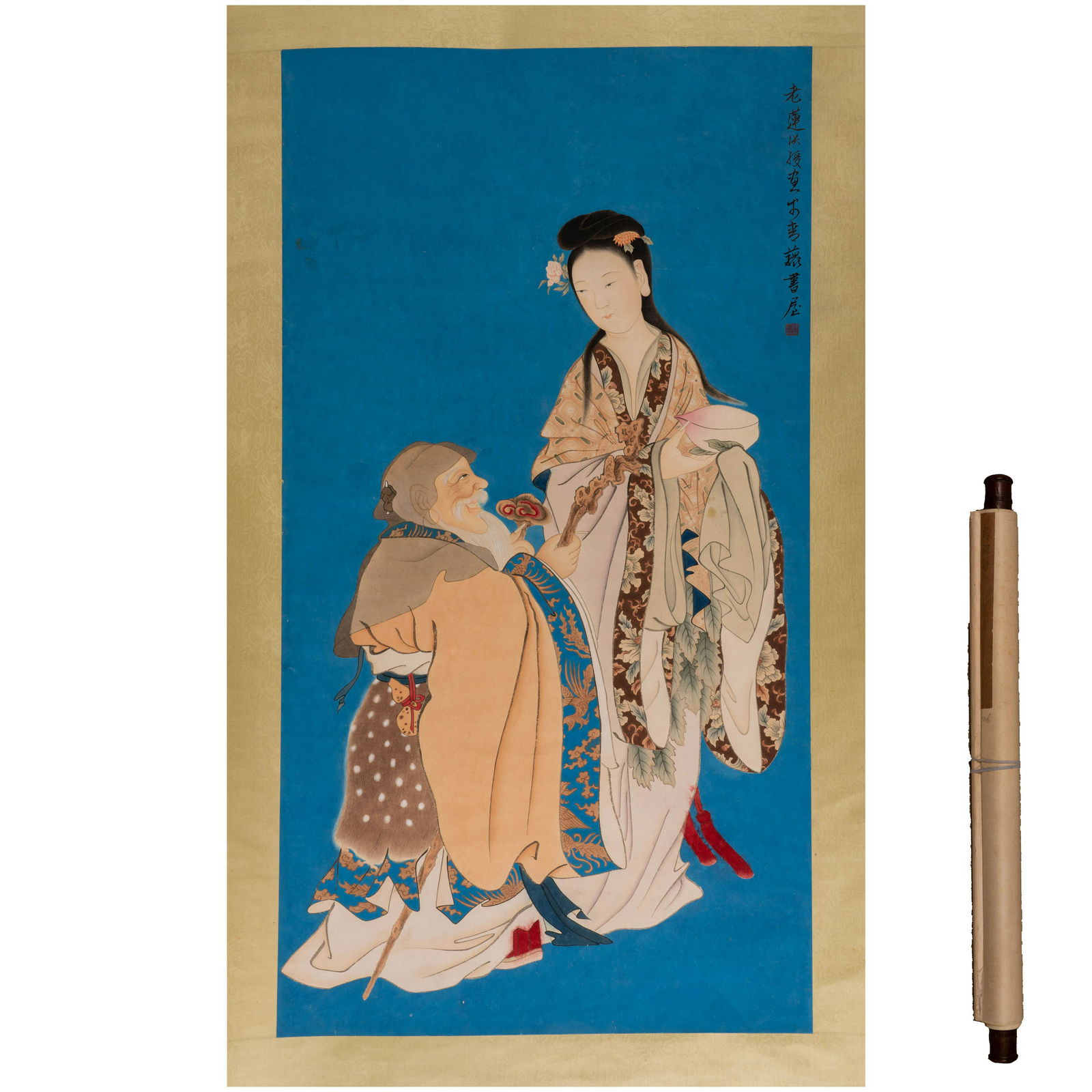 Chen Hongshou Characters: L:92cm W:48cm