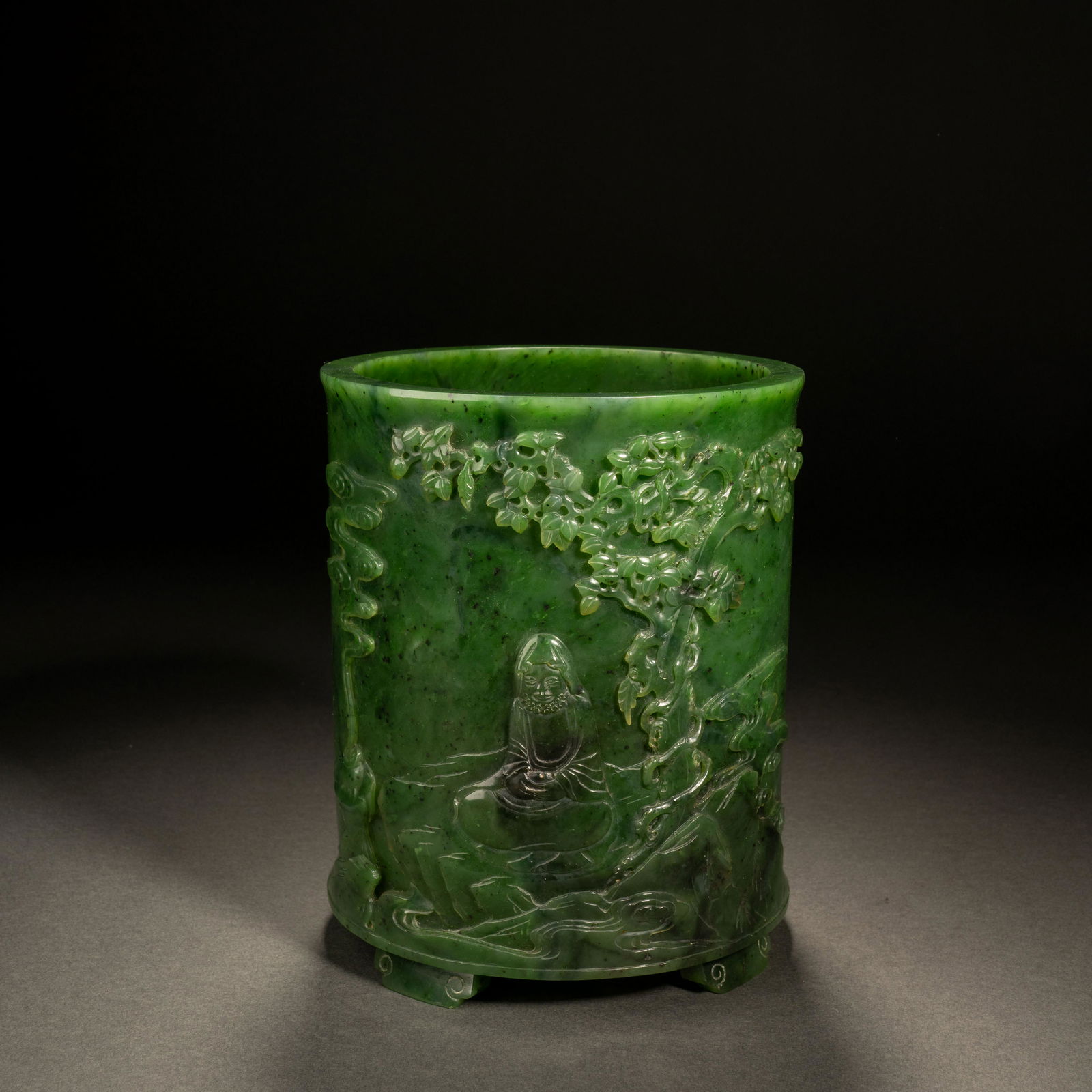 Qing Dynasty Jasper Character Pen Holder (1 of 9)