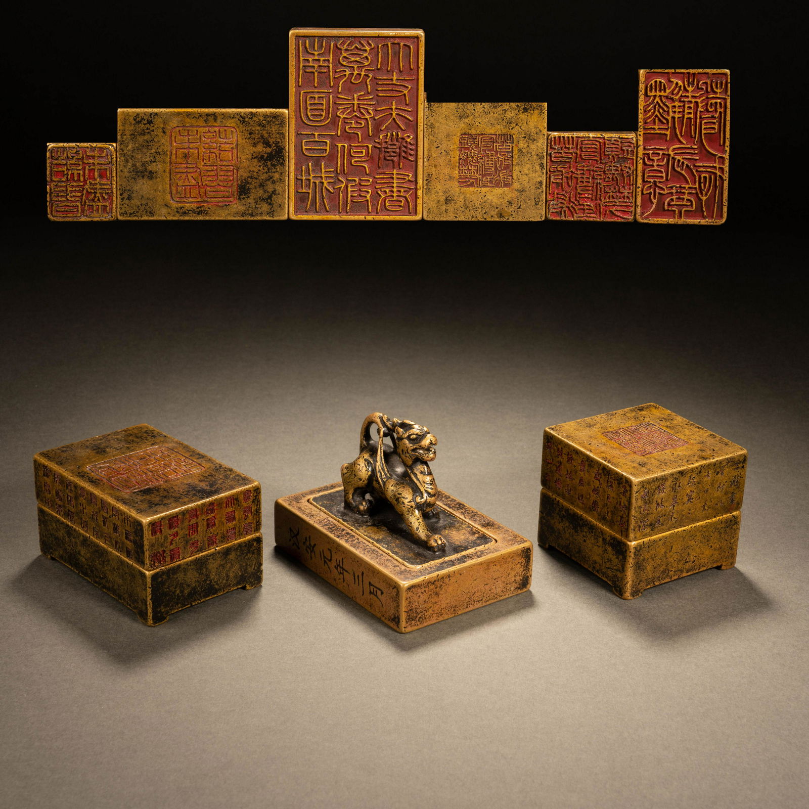 Qing Dynasty bronze seal (1 of 8)