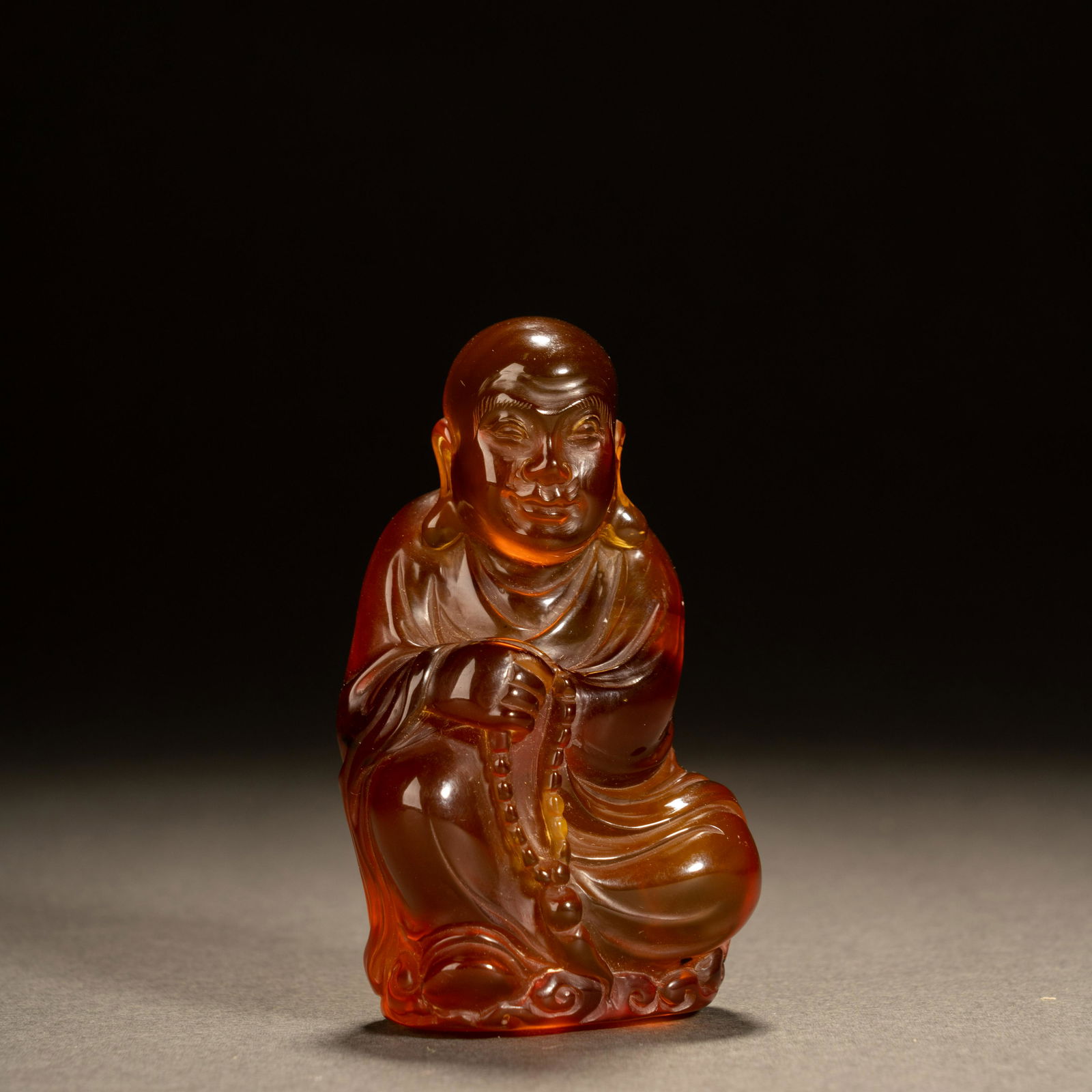 Qing Dynasty Amber Maitreya (1 of 7)