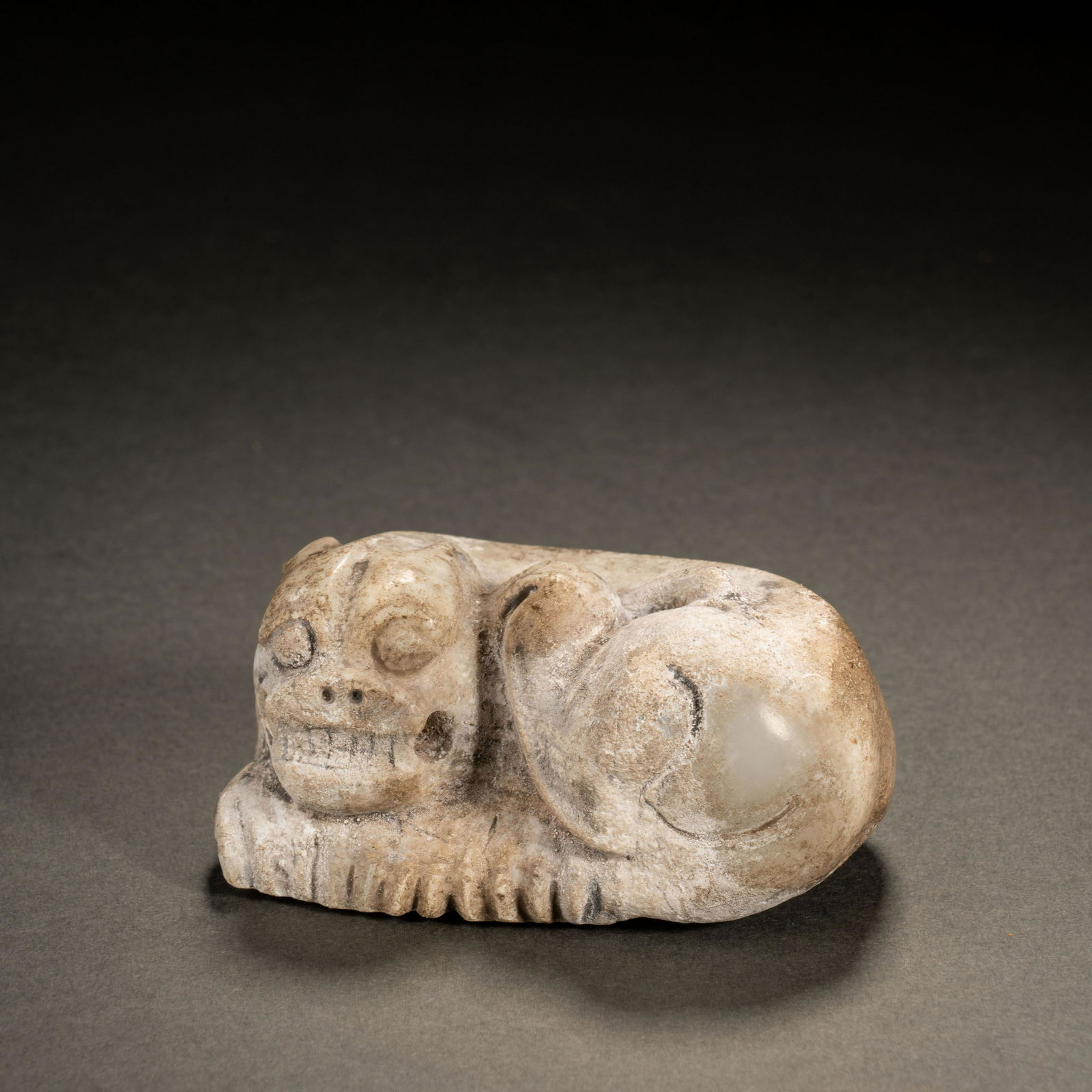 Han Dynasty Hetian Jade Beast (1 of 6)