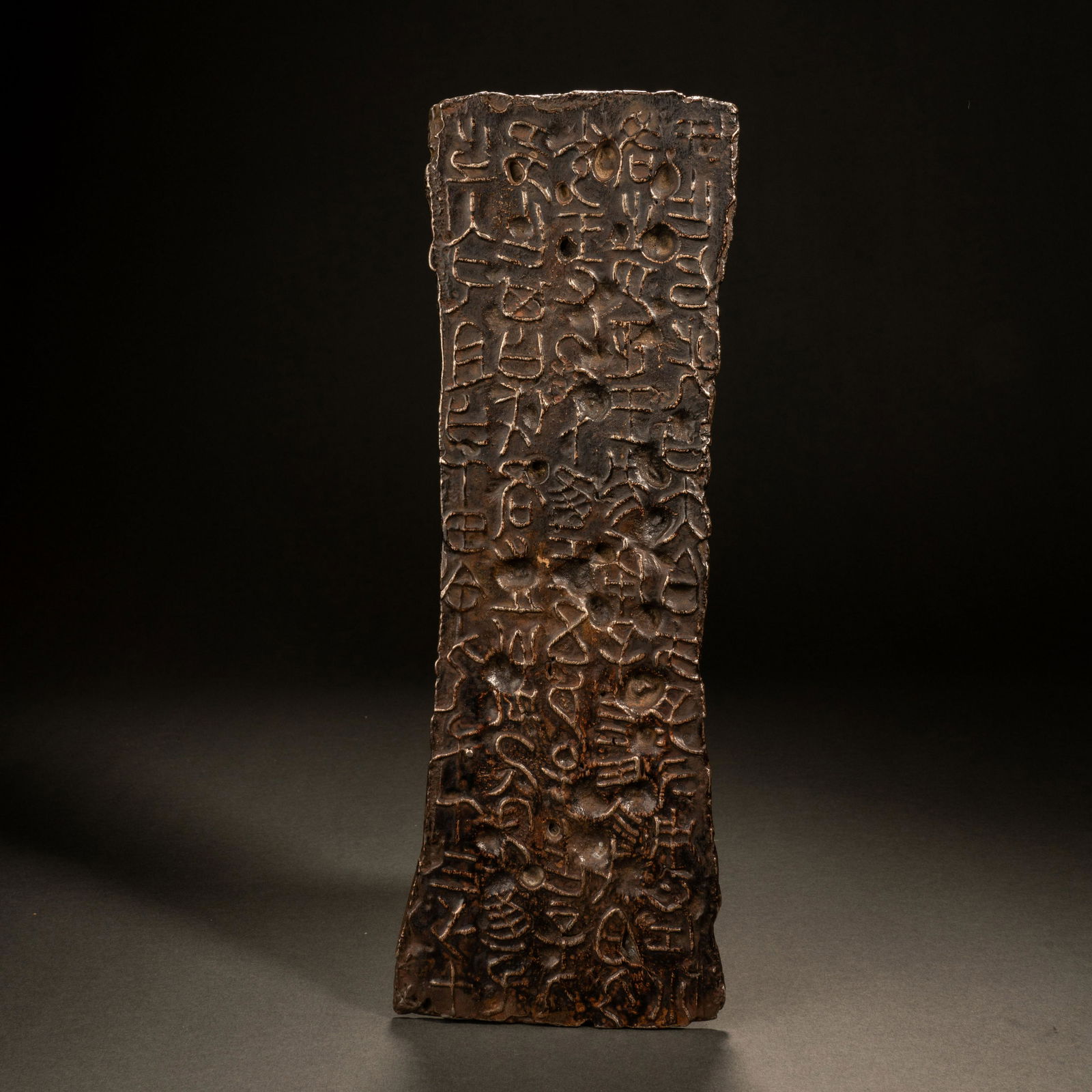 Chinese ancient script silver plate (1 of 7)