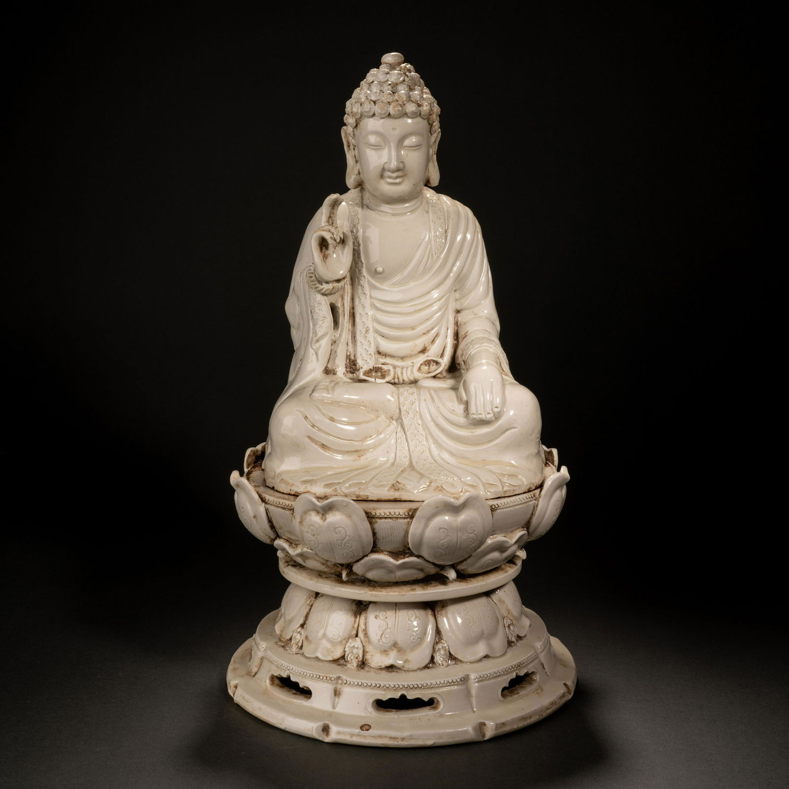 Song Dynasty Dingyao Buddha Seated Statue (1 of 10)