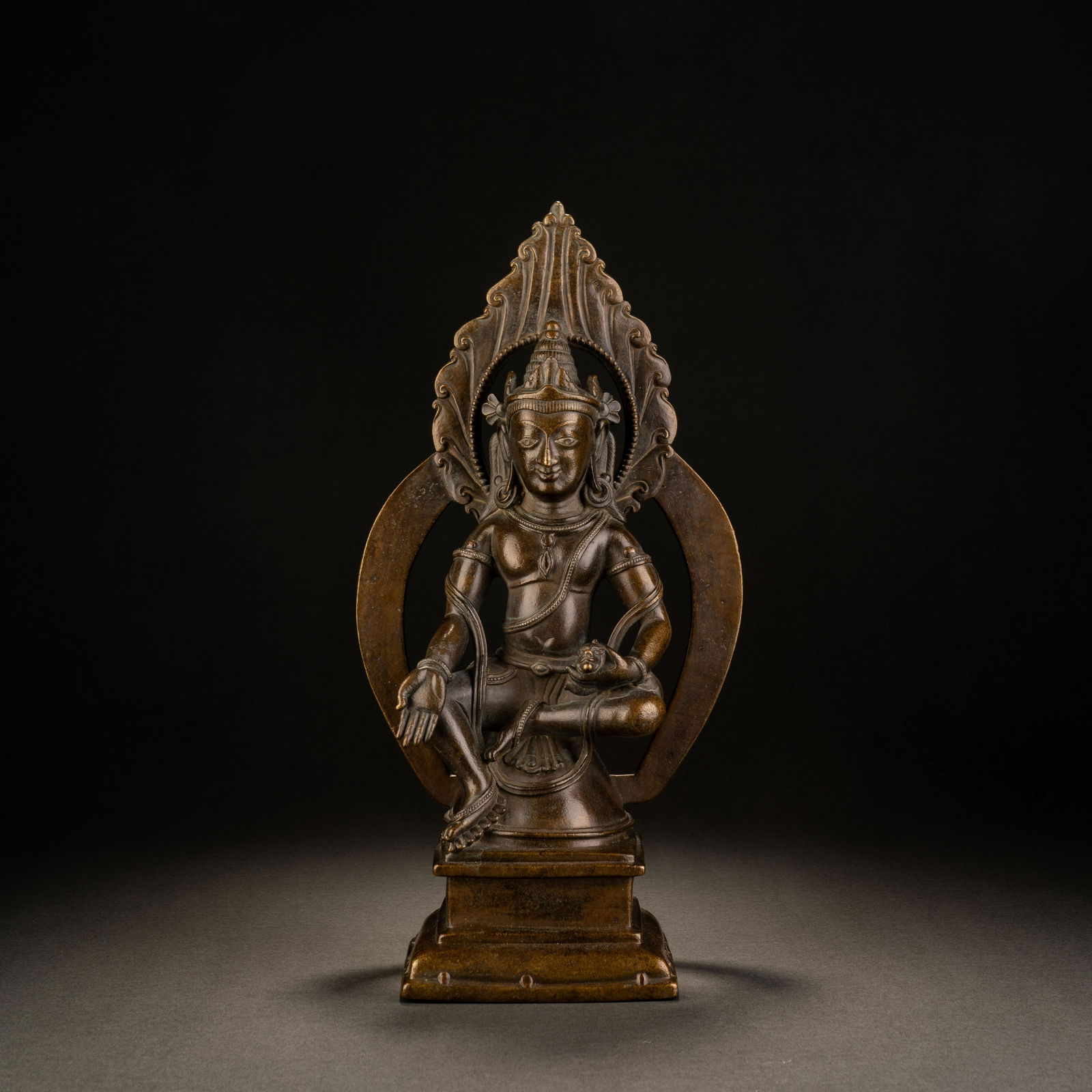 Qing Dynasty alloy bronze statue of God of Wealth (1 of 7)