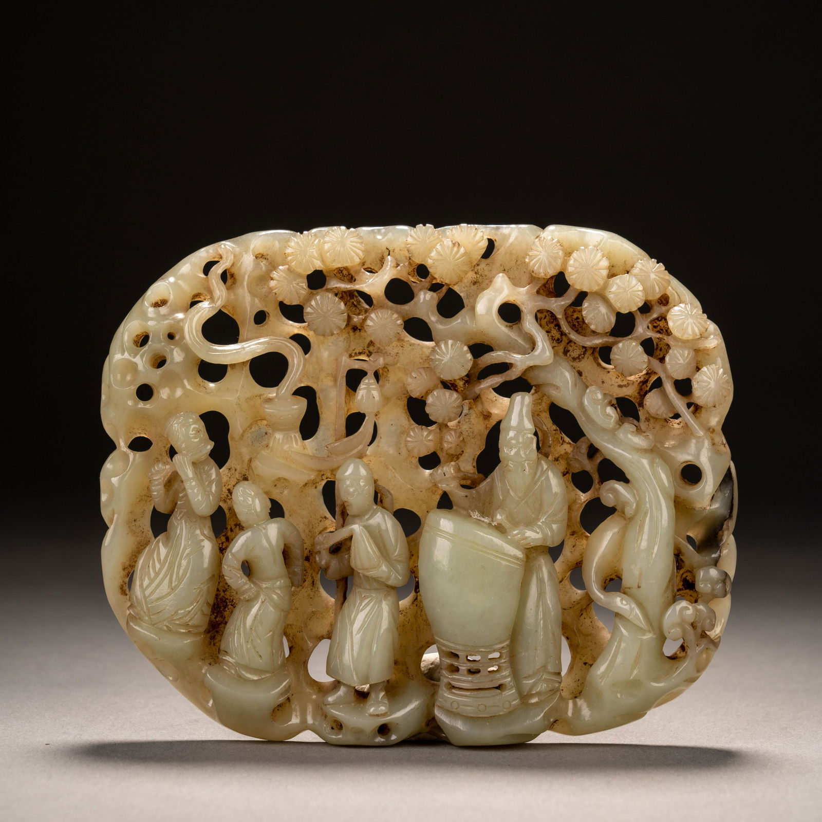 Song Hetian jade character card (1 of 6)