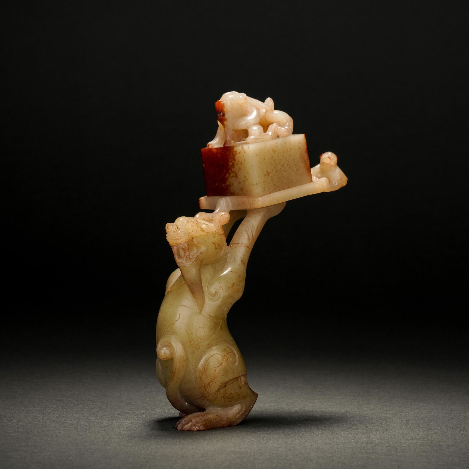 Han Hetian Jade Beast Pattern Seal (1 of 7)