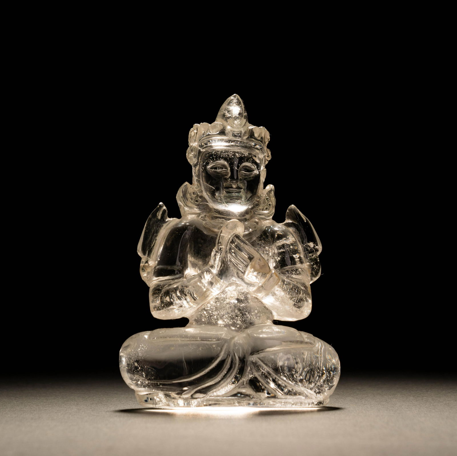 Ming Crystal Buddha Seated Statue (1 of 7)