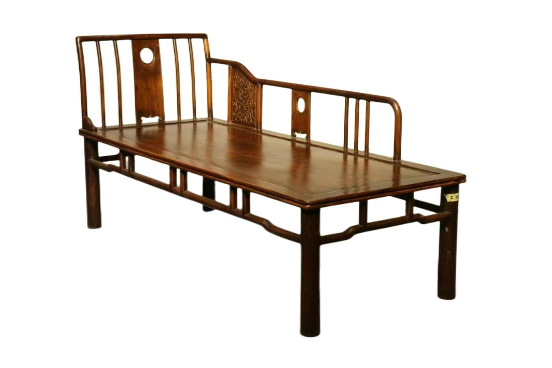 Qing Dynasty Huanghuali imperial concubine couch (1 of 5)