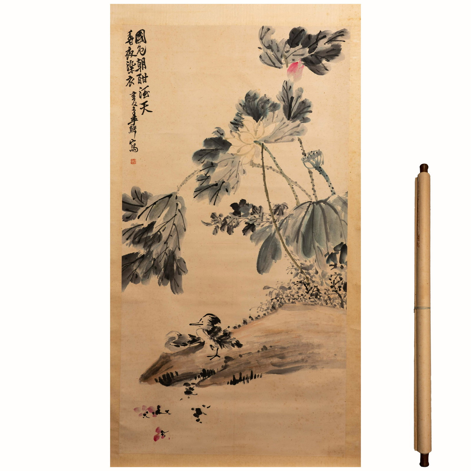 Li fresh flower vertical scroll (1 of 4)