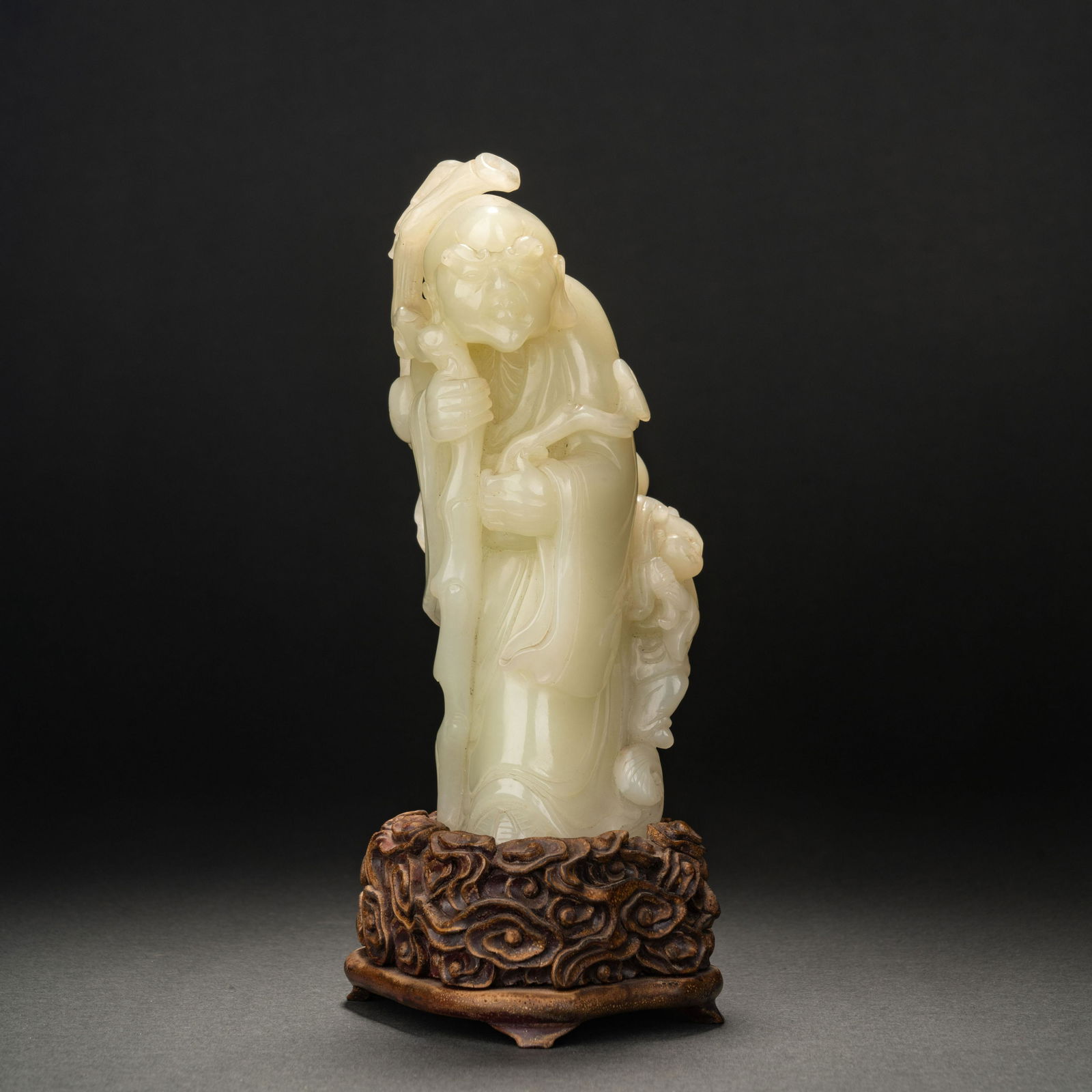 Qing Dynasty Hetian Jade Figure Ornament (1 of 12)