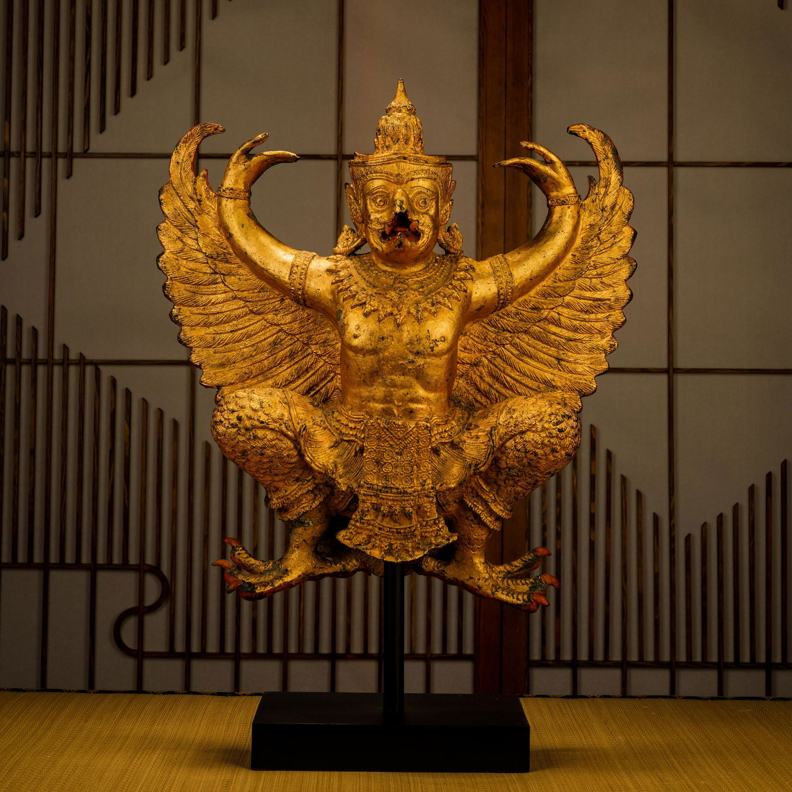 16th century gilt bronze Dapeng bird (1 of 11)
