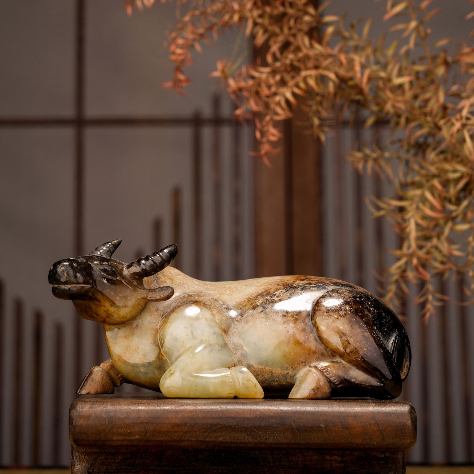 Ming Dynasty Hetian Jade Cow (1 of 9)