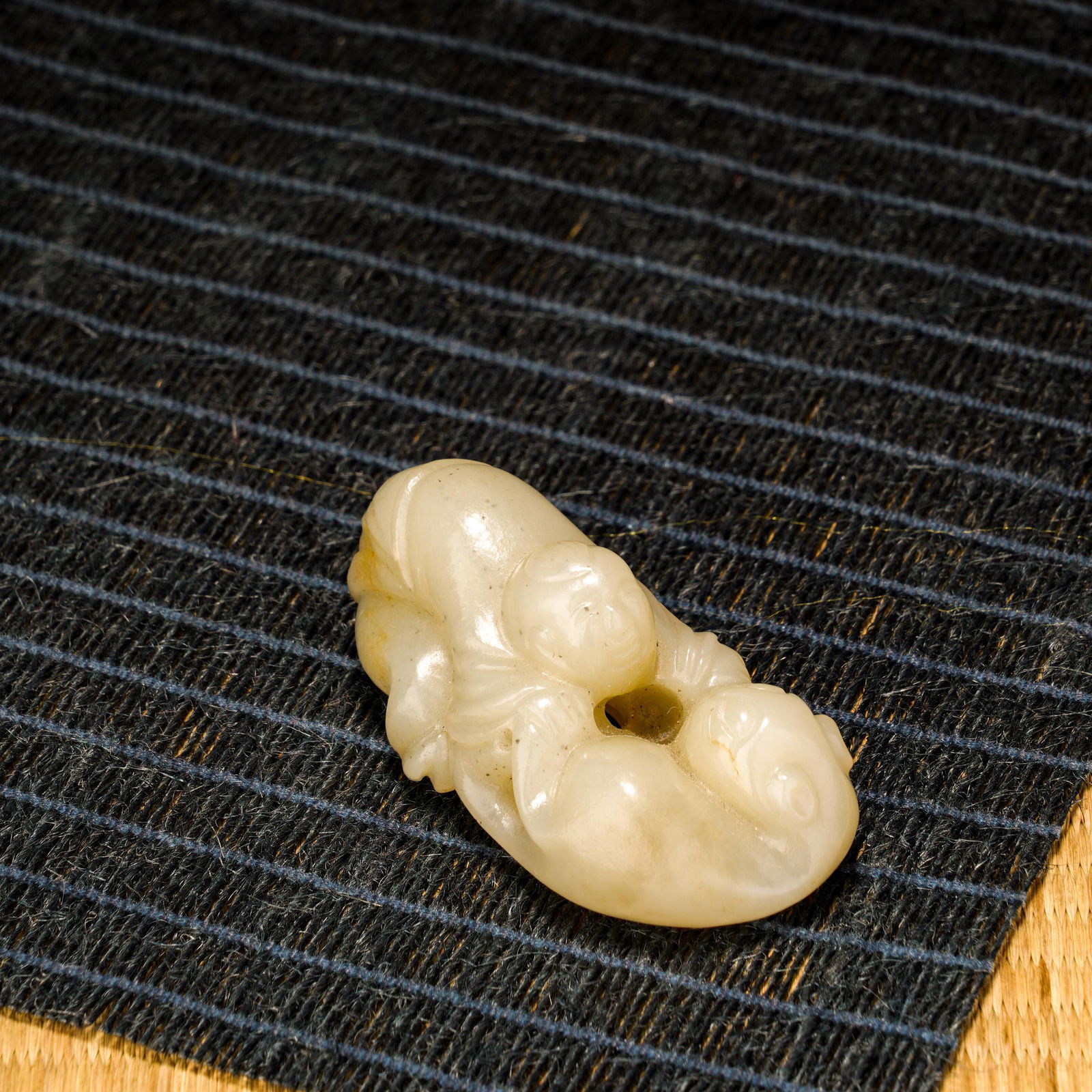 Song Dynasty Hetian Jade Figures Playing Lions (1 of 9)