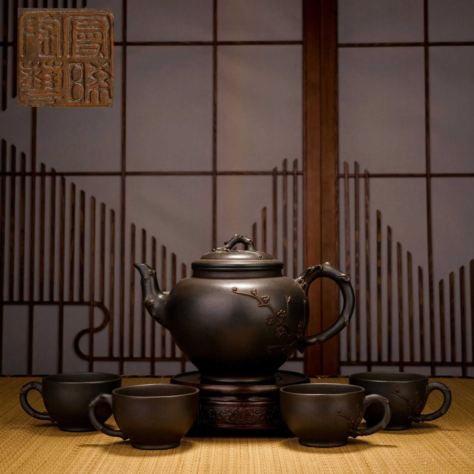 A set of Chinese celebrity purple sand utensils (1 of 11)